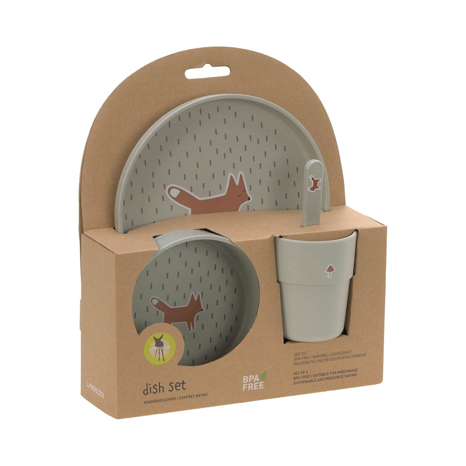 LÄSSIG Kindergeschirr-Set »Kinder-Geschirr-Set 4er Set«