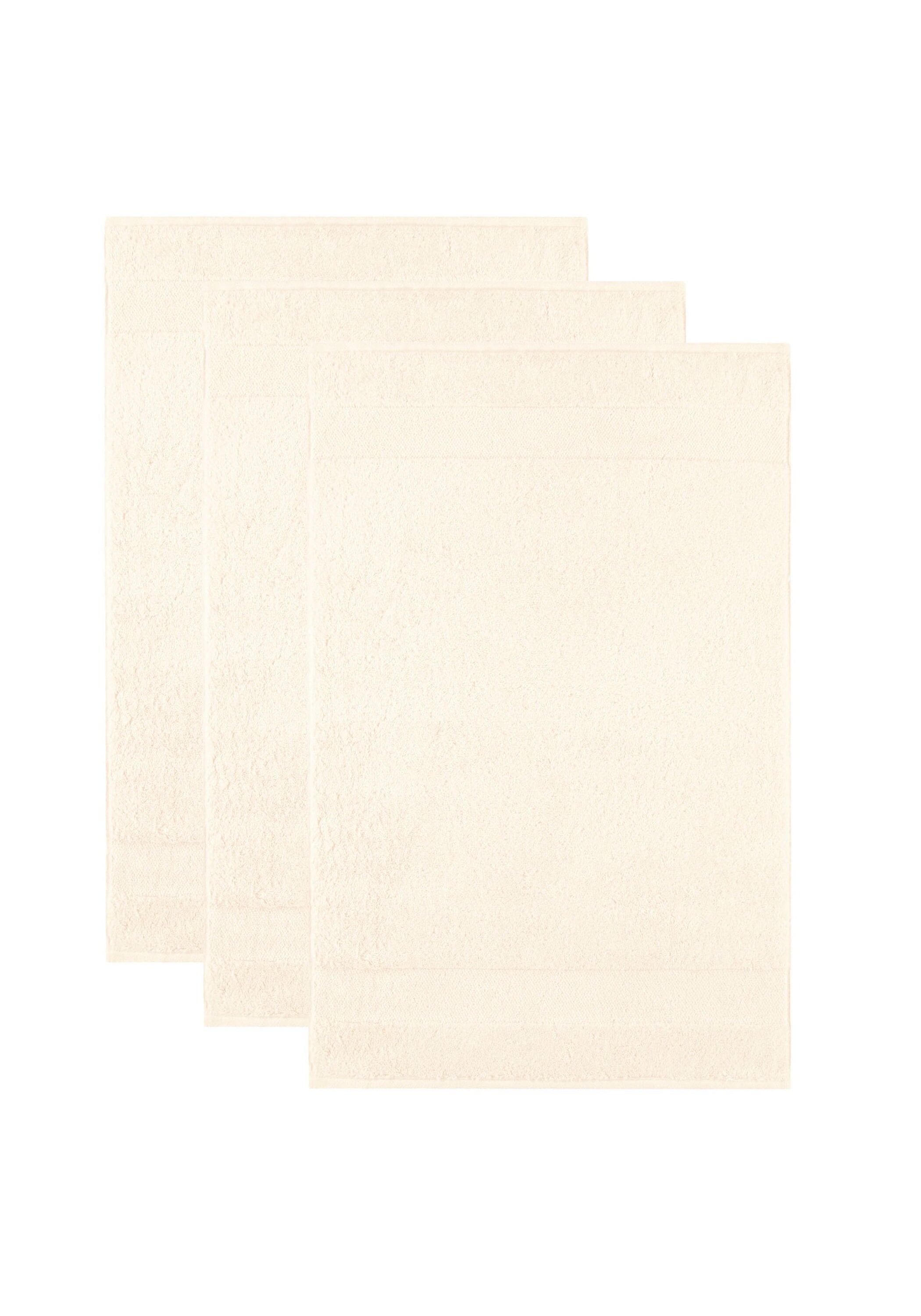 Gästehandtuch VILLEROY & BOCH, B:30cm, beige, Obermaterial: 100% Baumwolle CO., Handtücher, "Gästetuch Gästetuch One 3er Pack"