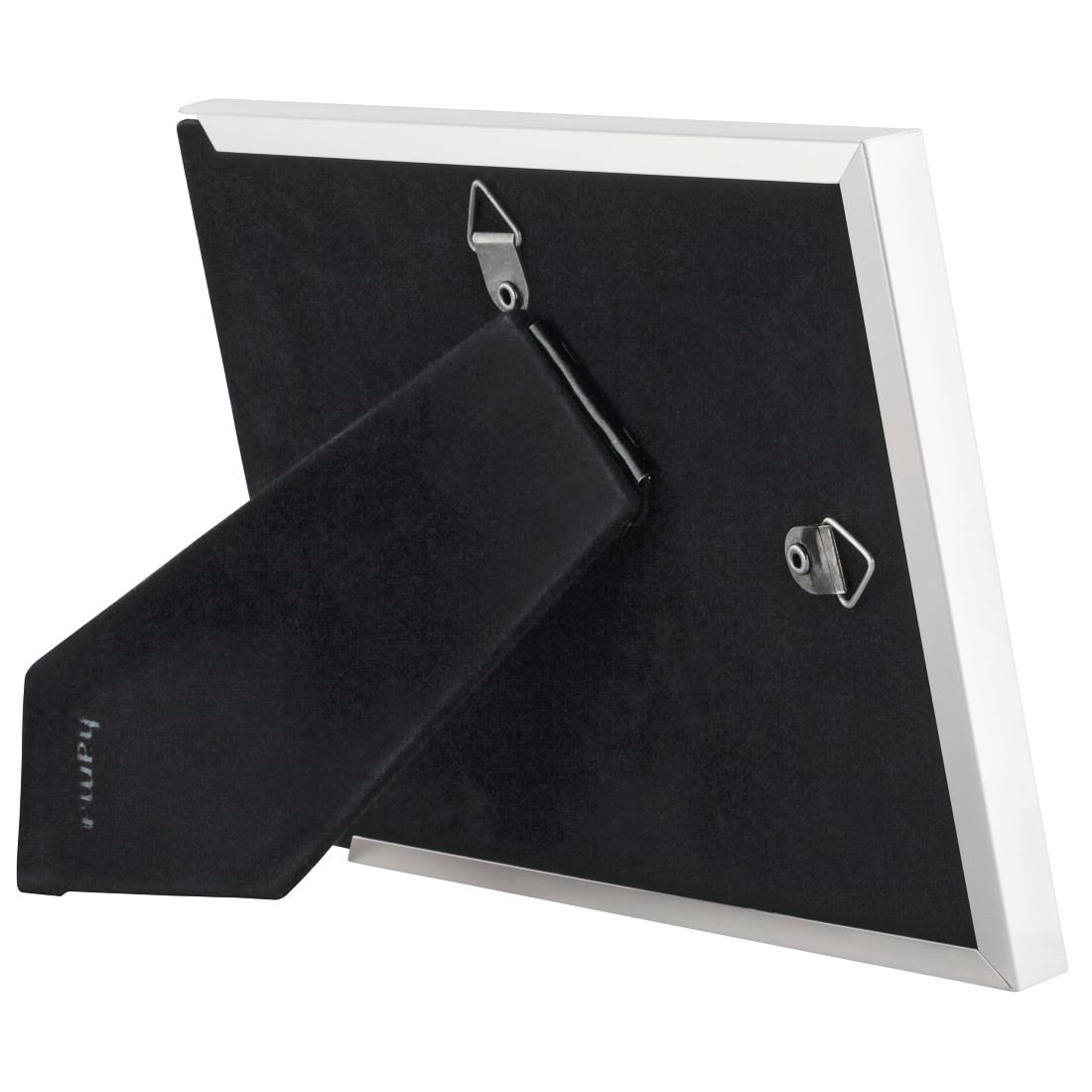 Hama Portraitrahmen »Bilderrahmen 15 x 20 cm für 1 Bild, zum Aufhängen und Stellen, Silber«, für 1 Bilder, Portraitrahmen, Aluminium, Hochformat, Querformat