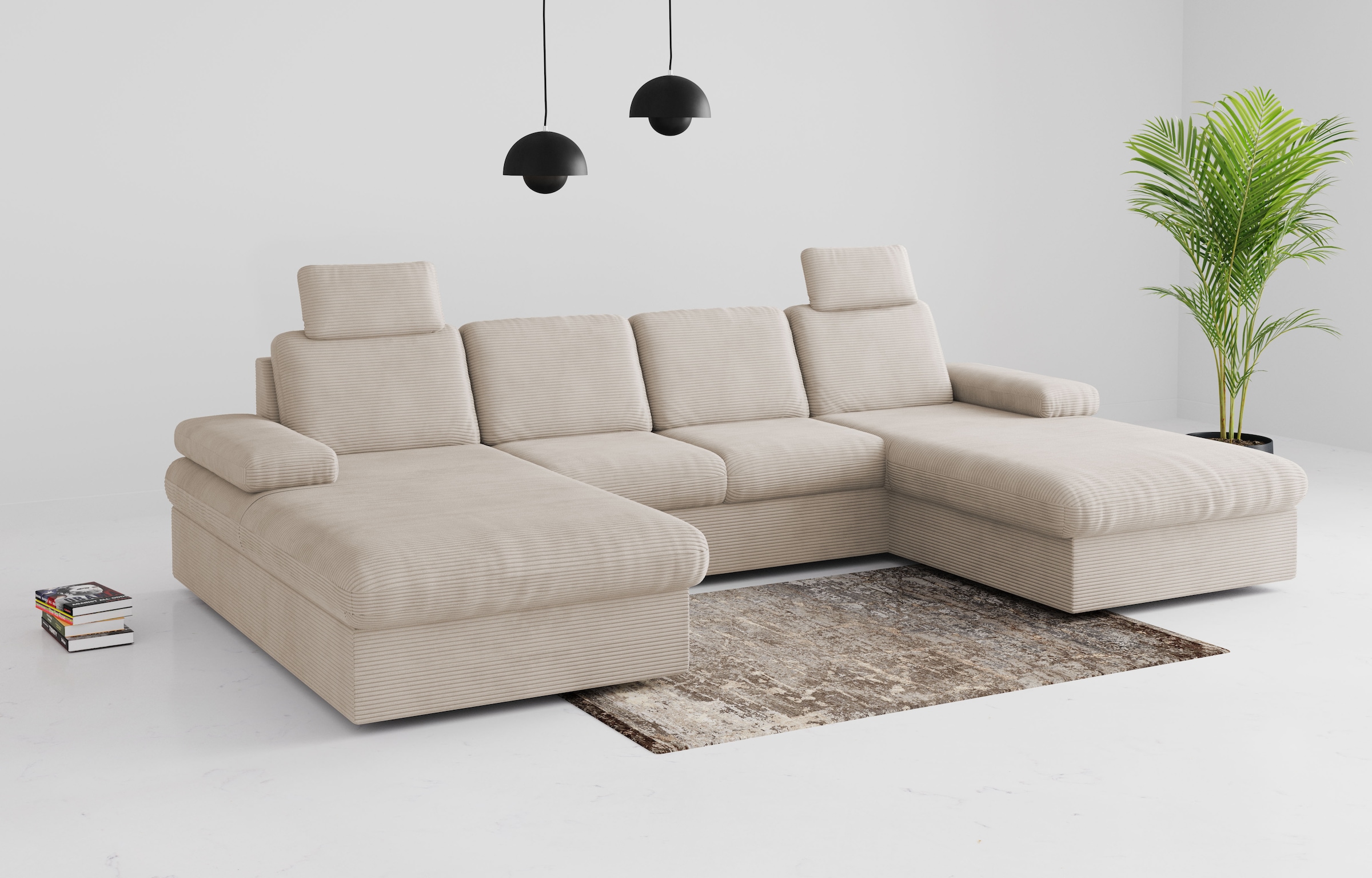 sit&more Wohnlandschaft "Moreno", mit Armteilverstellung,wahlweise mit Bett günstig online kaufen