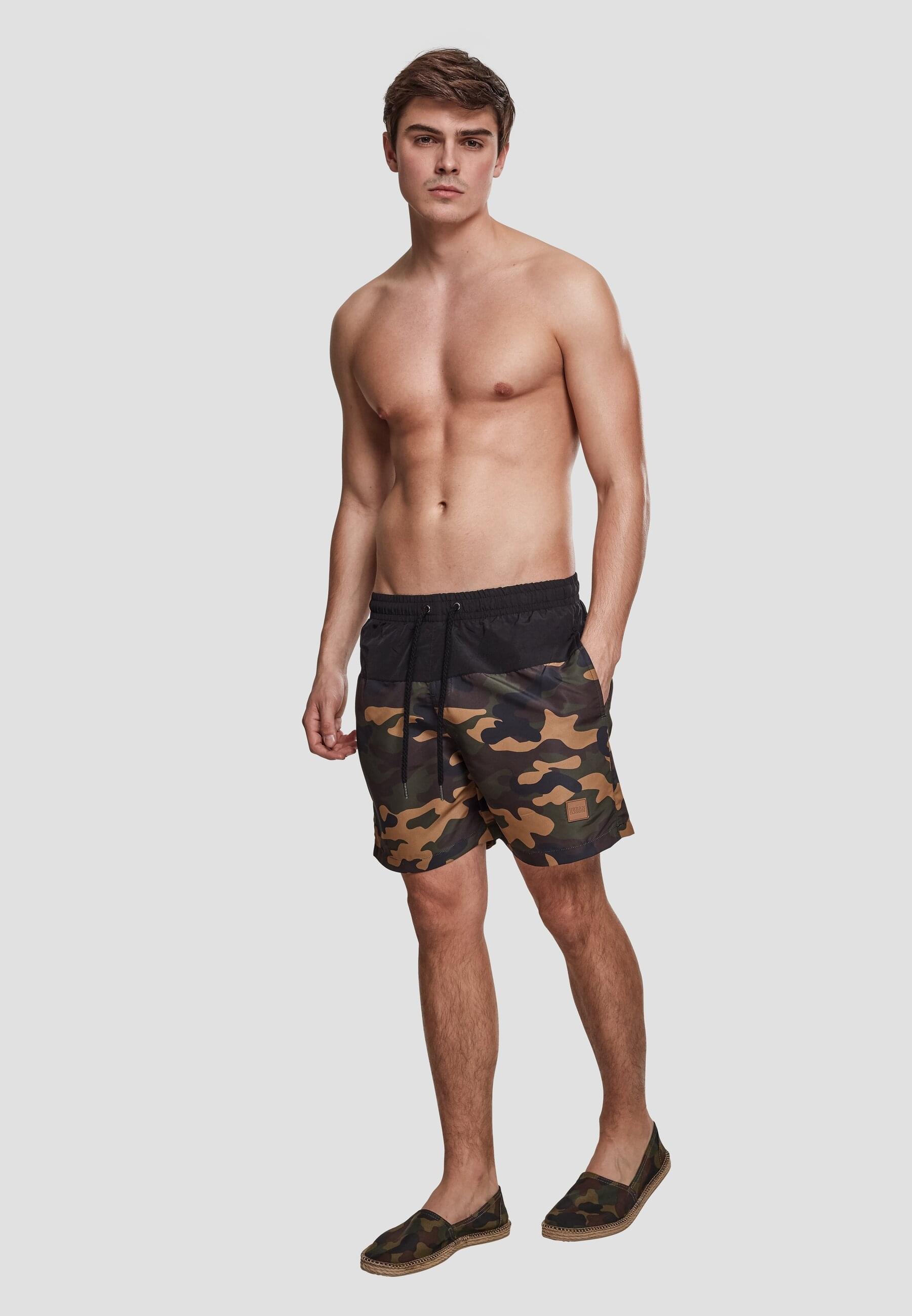 URBAN CLASSICS Badeshorts »Urban Classics Herren Block Swim Shorts«