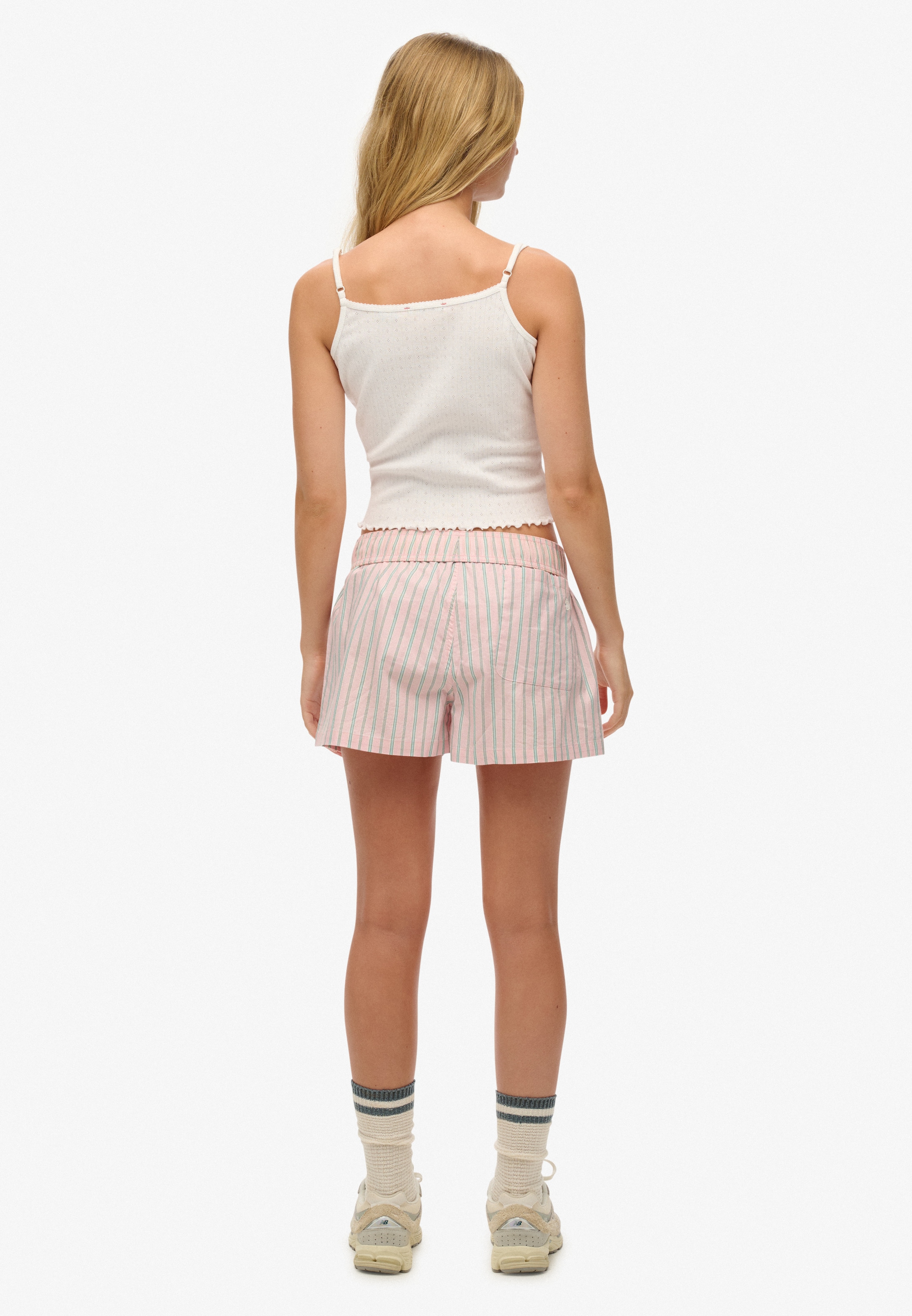 Superdry Shorts »COTTON STRIPE ELASTIC SHORT«  aus Baumwolle, Regular Fit, mit Gummizug, pflegeleichtes Webmaterial