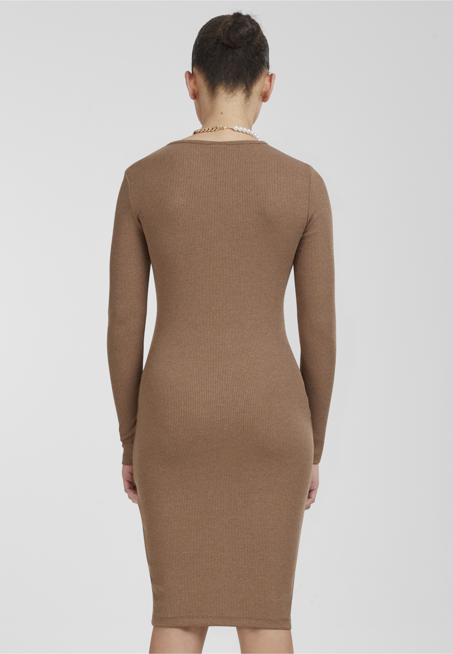 URBAN CLASSICS Shirtkleid »Urban Classics Damen Ladies Rib Dress« 1 Stk. tlg.