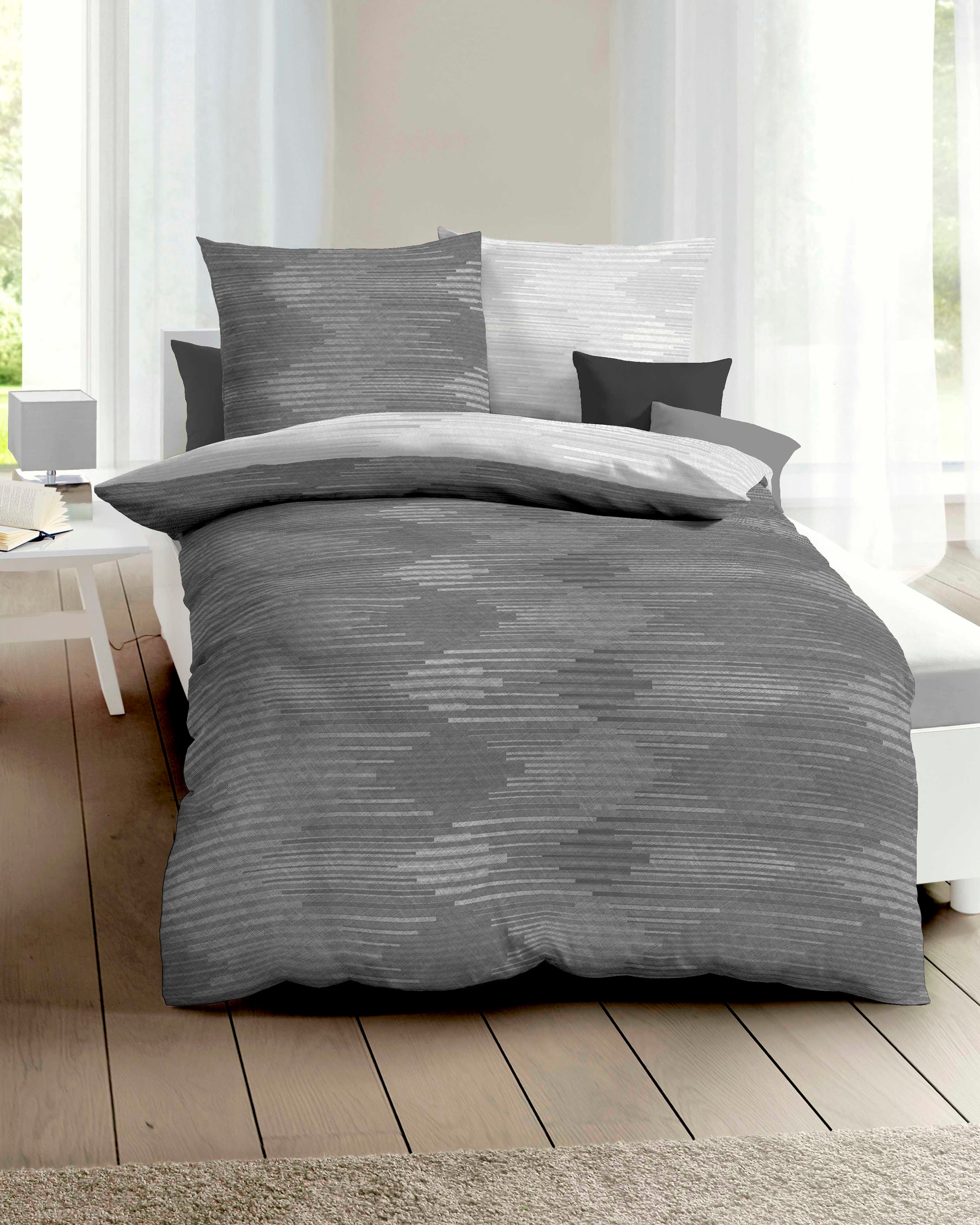 Kaeppel Wendebettwäsche "Ikat" 3 Stk. tlg. angenehm wärmend günstig online kaufen