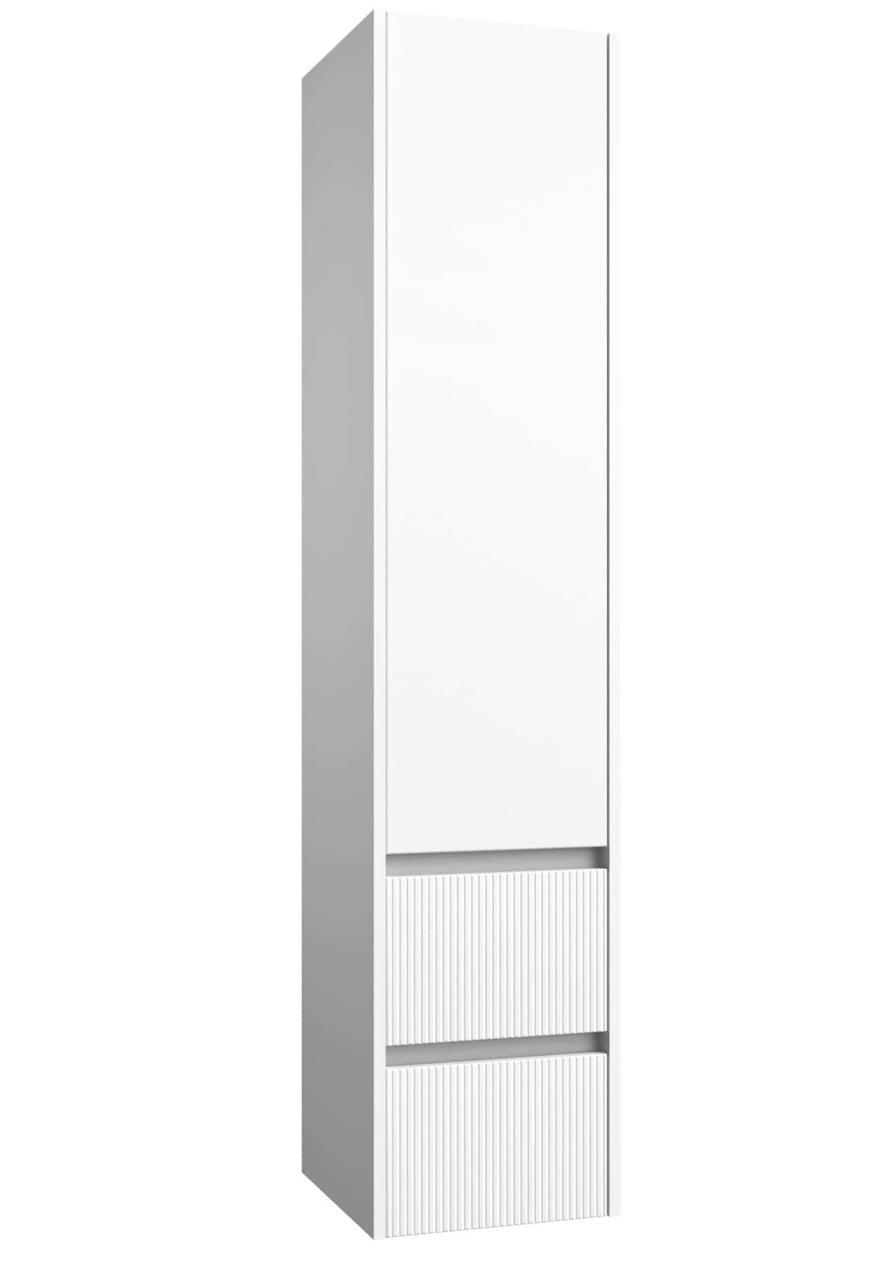 welltime Hochschrank »Urban«, Schubladen mit Softclose, Glaseinlegeböden, Schubladenfront geriffelt