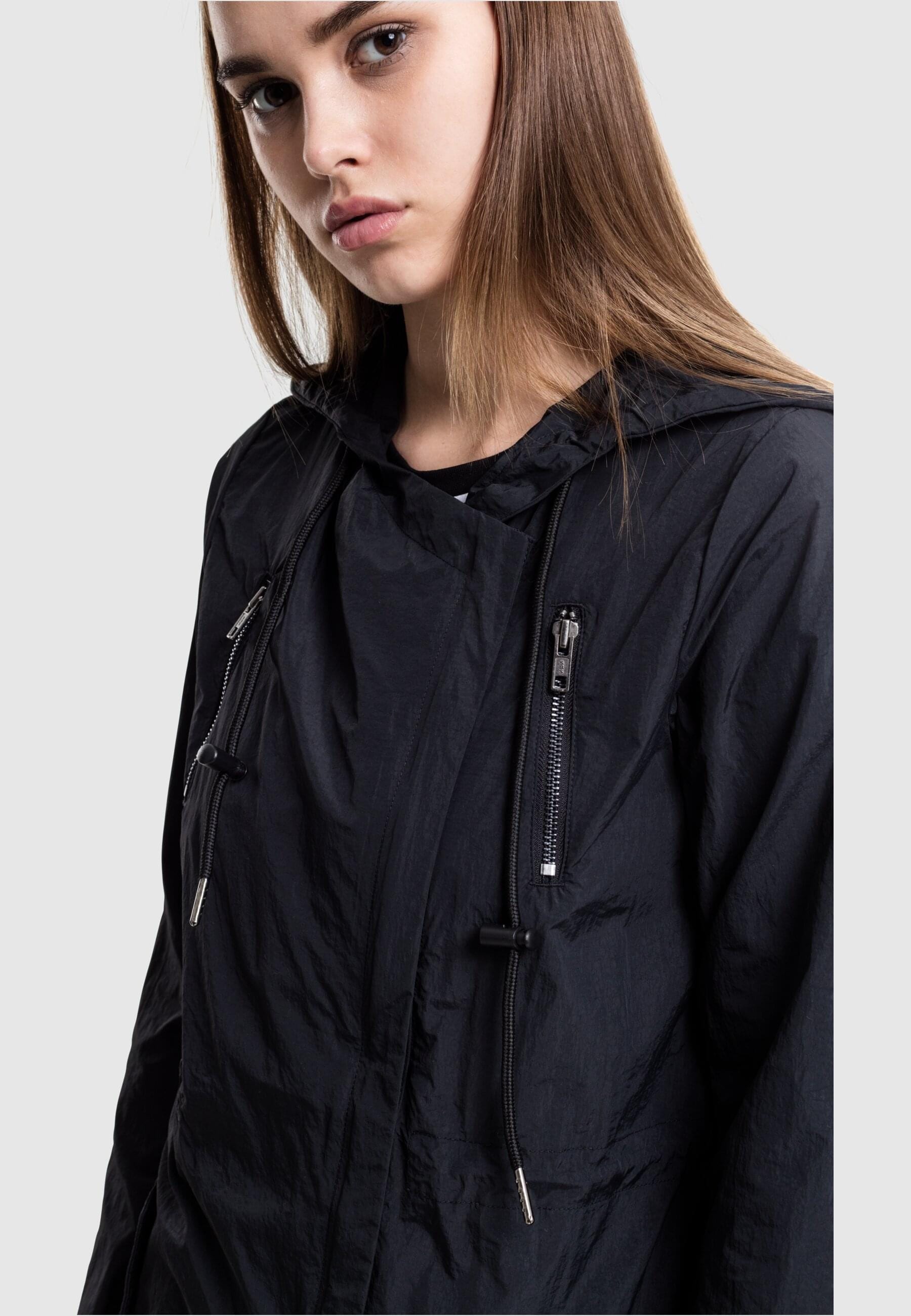 URBAN CLASSICS Parka »Urban Classics Damen Ladies Asymetric Parka«, (1 St.), mit Kapuze