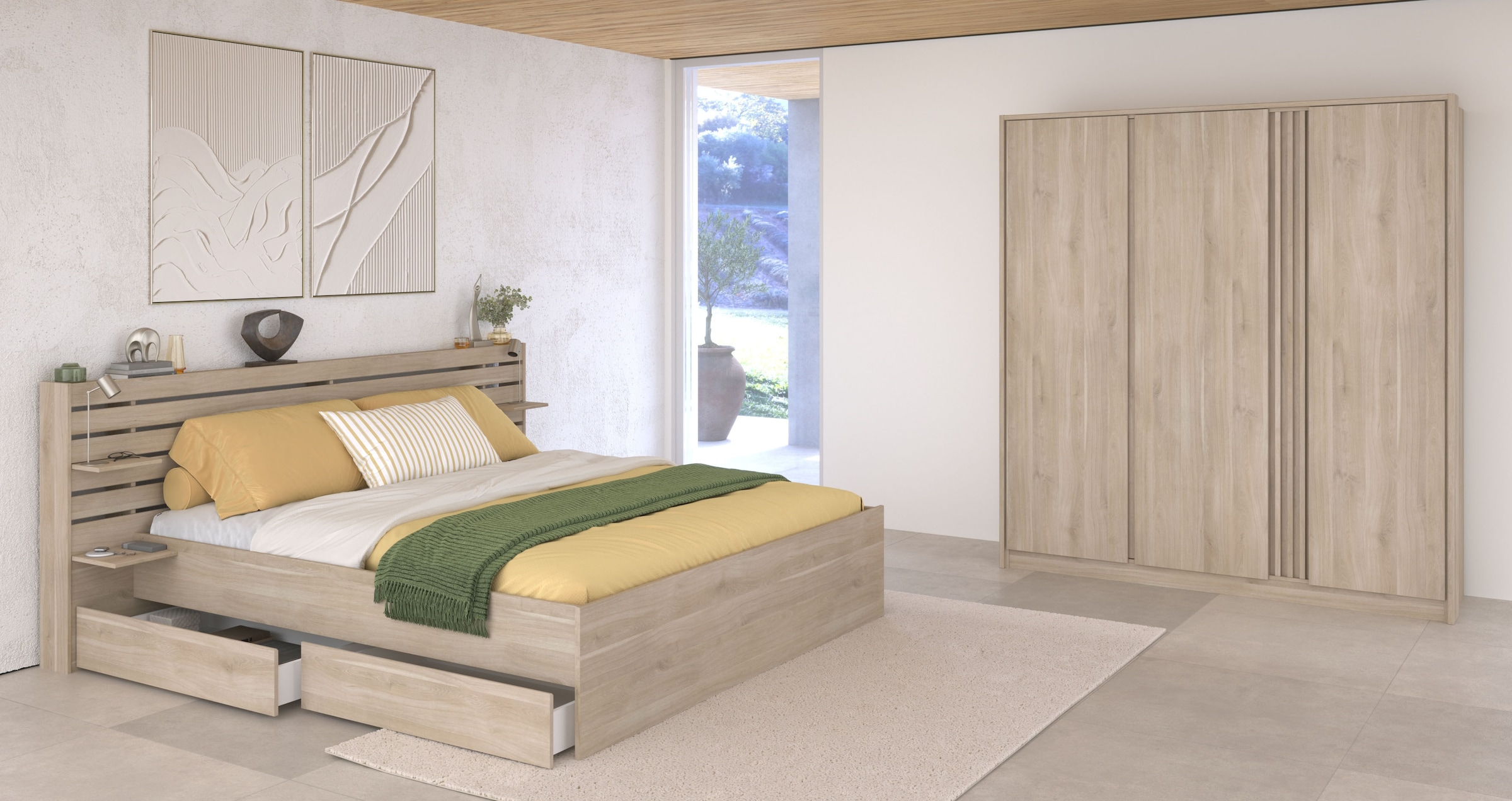 Parisot Schlafzimmer-Set "Parisot Escale" 3 Stk. tlg. Einsatz im Kleidersch günstig online kaufen
