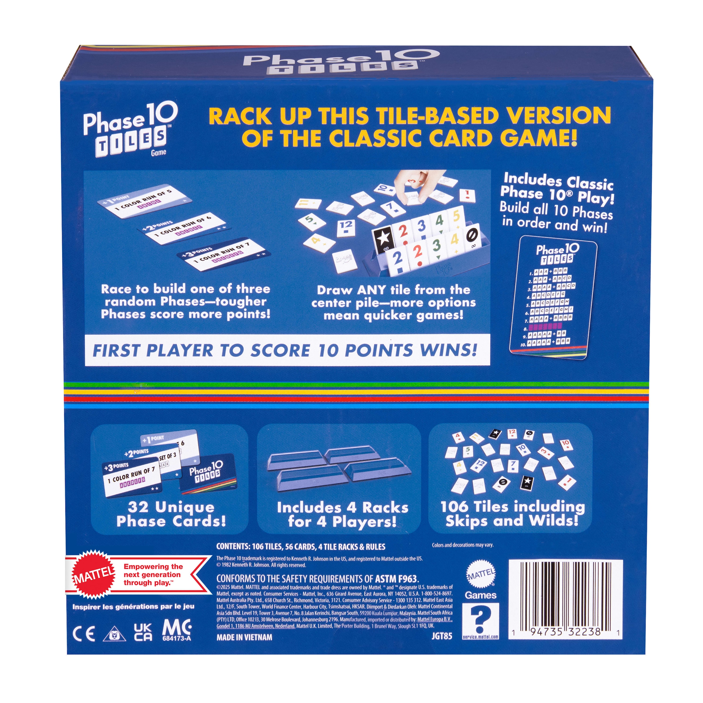 Mattel games Spiel »Phase 10 Tiles«