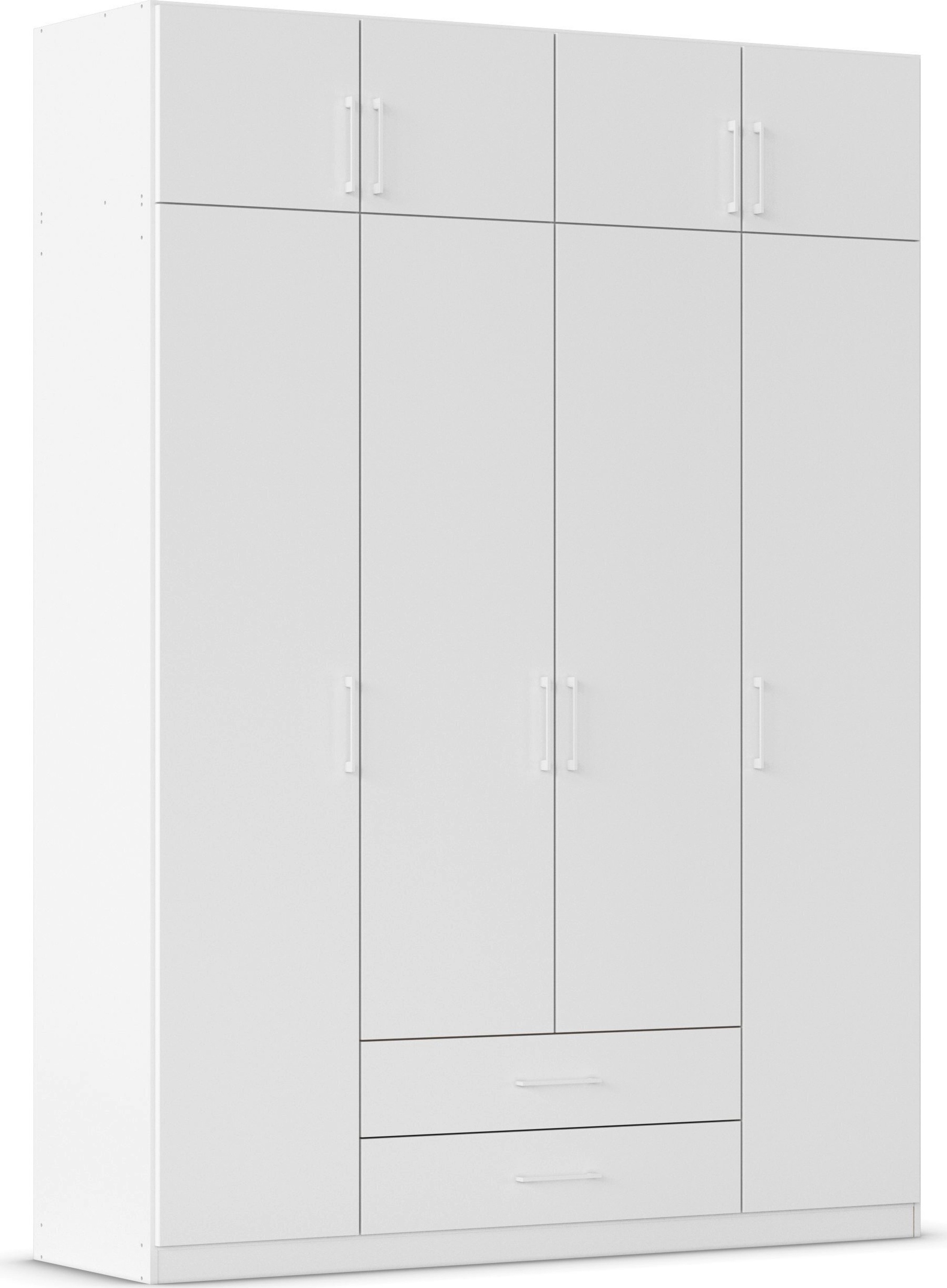 rauch "Schrank Garderobe Wäscheschrank GAMMA in 4 Breiten 91-226 cm" 3 verschiedene Ausstattungen BASIC/CLASSIC/PREMIUM (inkl. SOFT-CLOSE), mit Schubladen und Schrankaufsatz, schlichtes Design MADE IN GERMANY