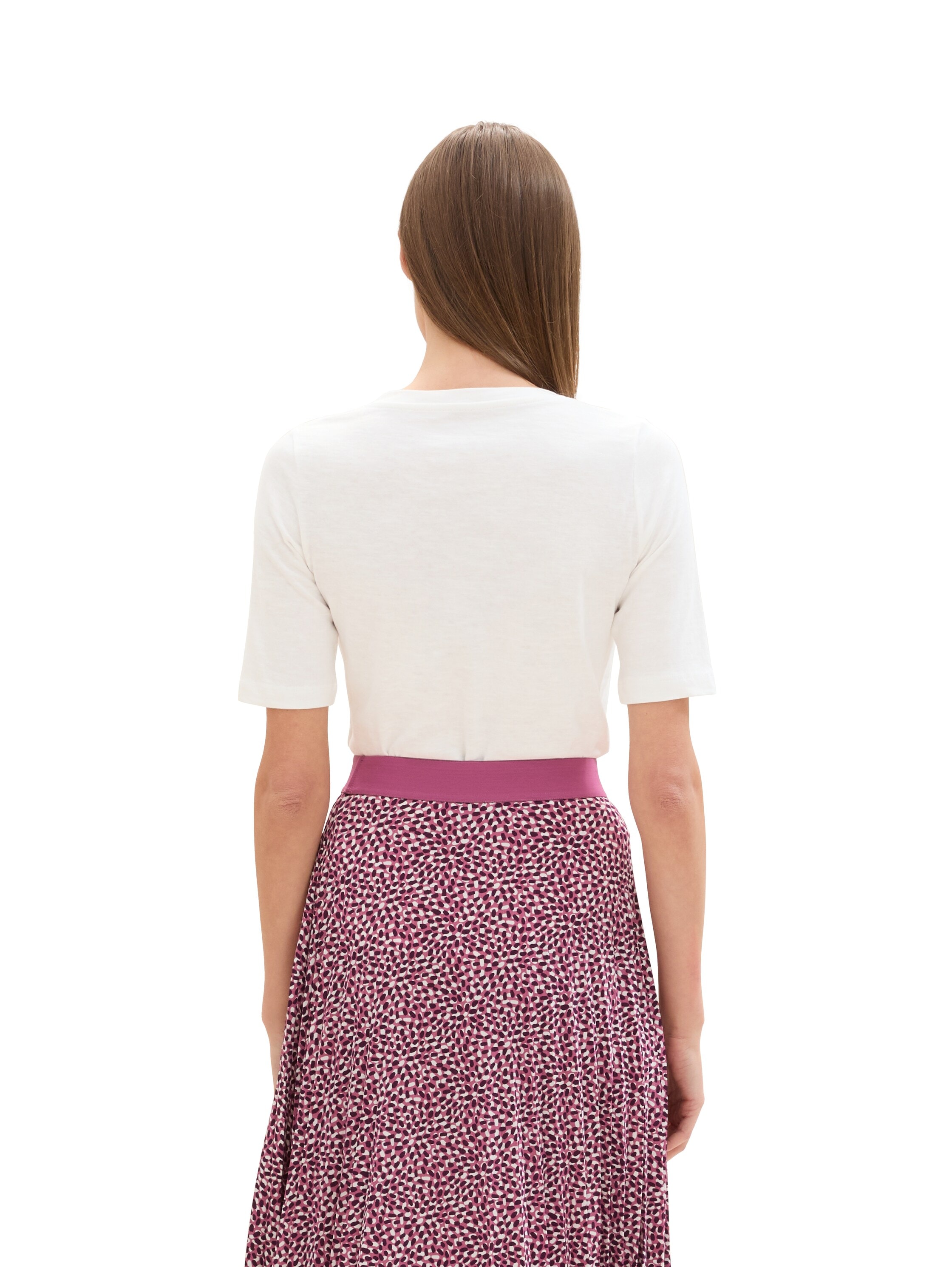TOM TAILOR V-Shirt, mit Bio-Baumwolle