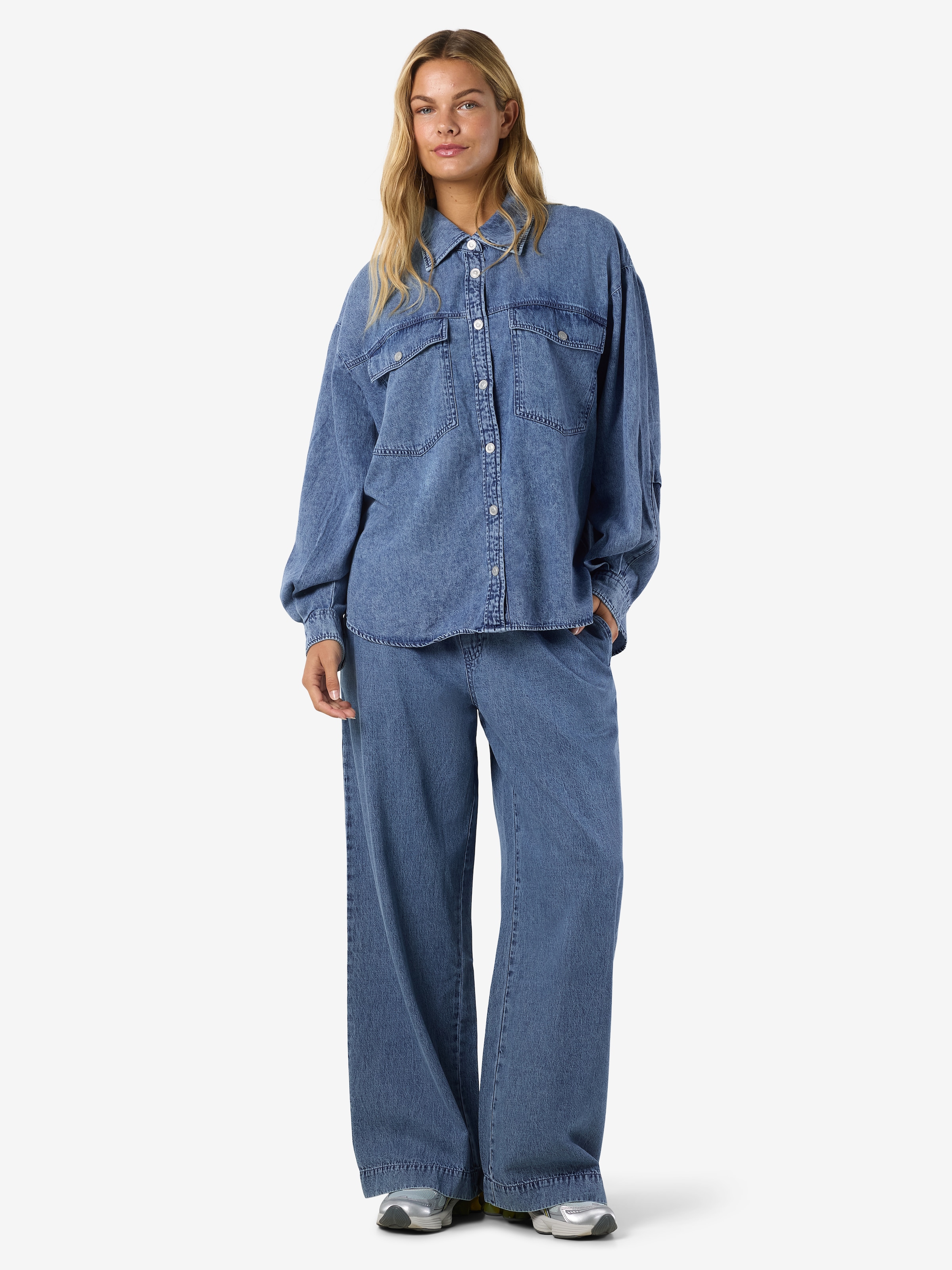 Noisy may Sweathose »NMENZA MW WIDE PANTS MG004MB NOOS«