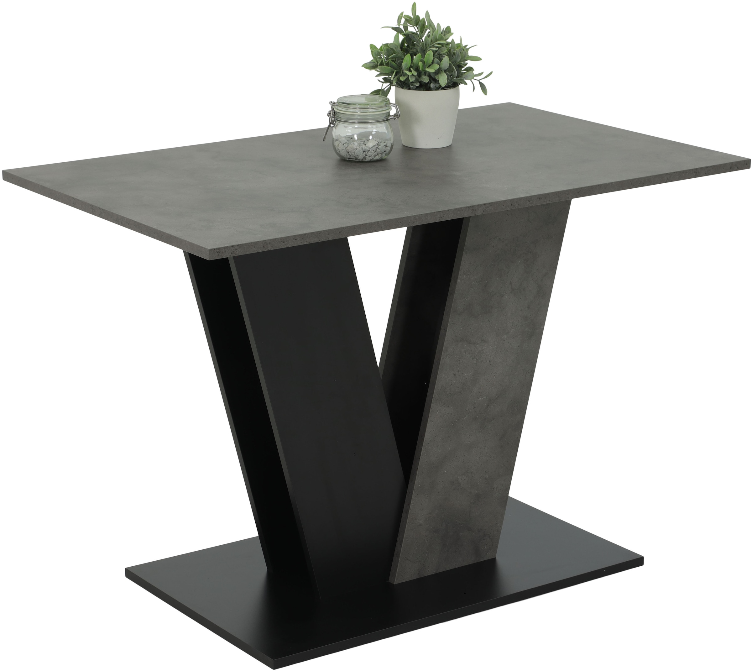 HELA Essgruppe "ELBE" Set, 5 tlg. tlg. Essgruppe, Säulentisch, 4-Fußstuhl 3 günstig online kaufen