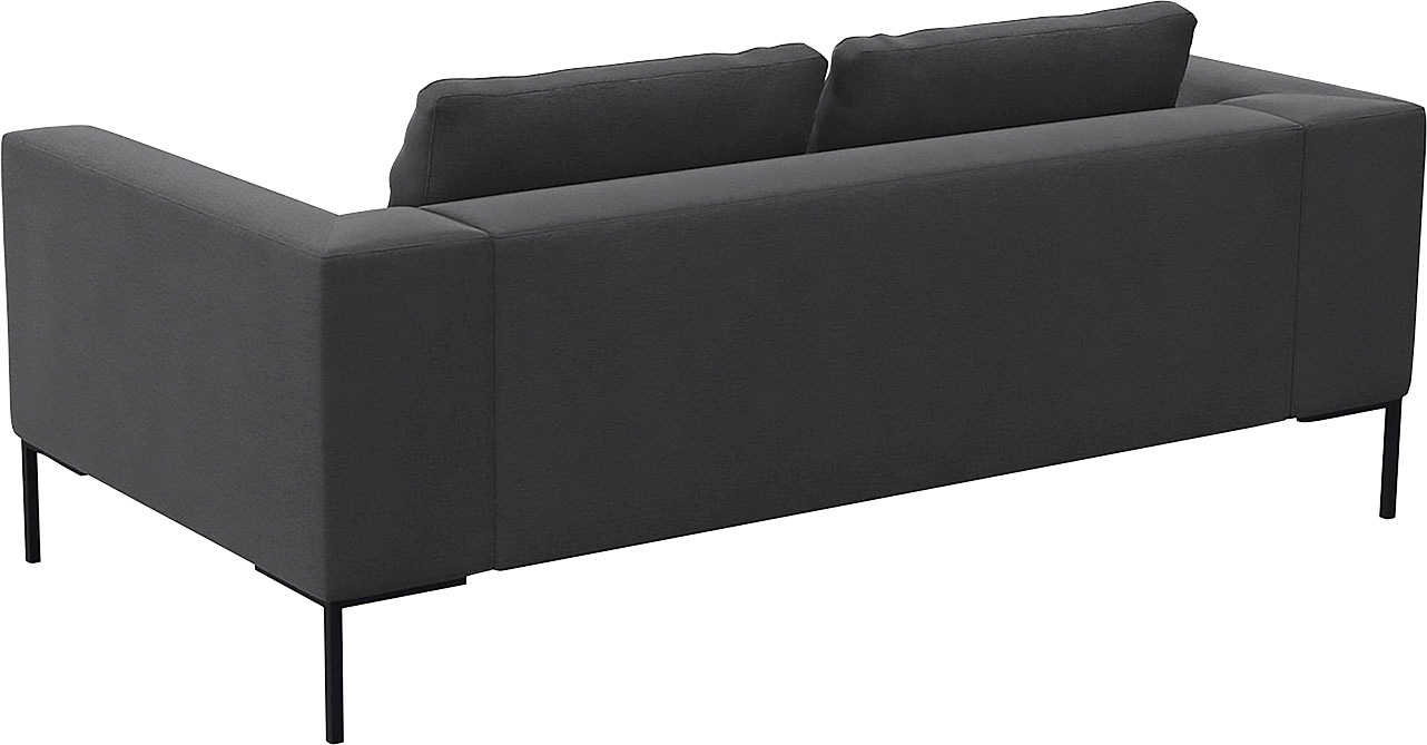 FLEXLUX 2,5-Sitzer »Loano«, modernes Sofa, frei im Raum stellbar, lose Kissen, Kaltschaum im Sitz