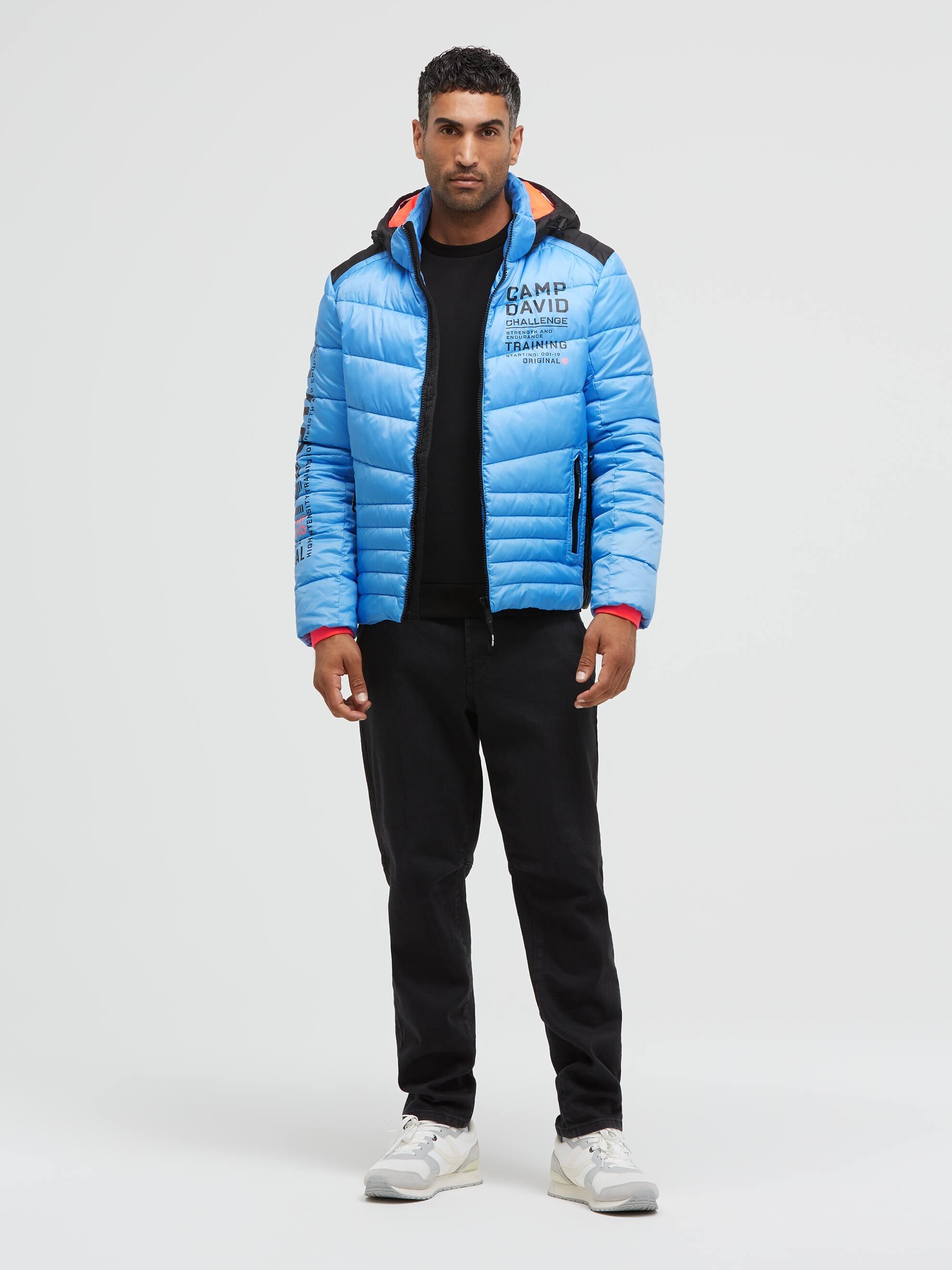 CAMP DAVID Winterjacke mit Kapuze mit Innentaschen