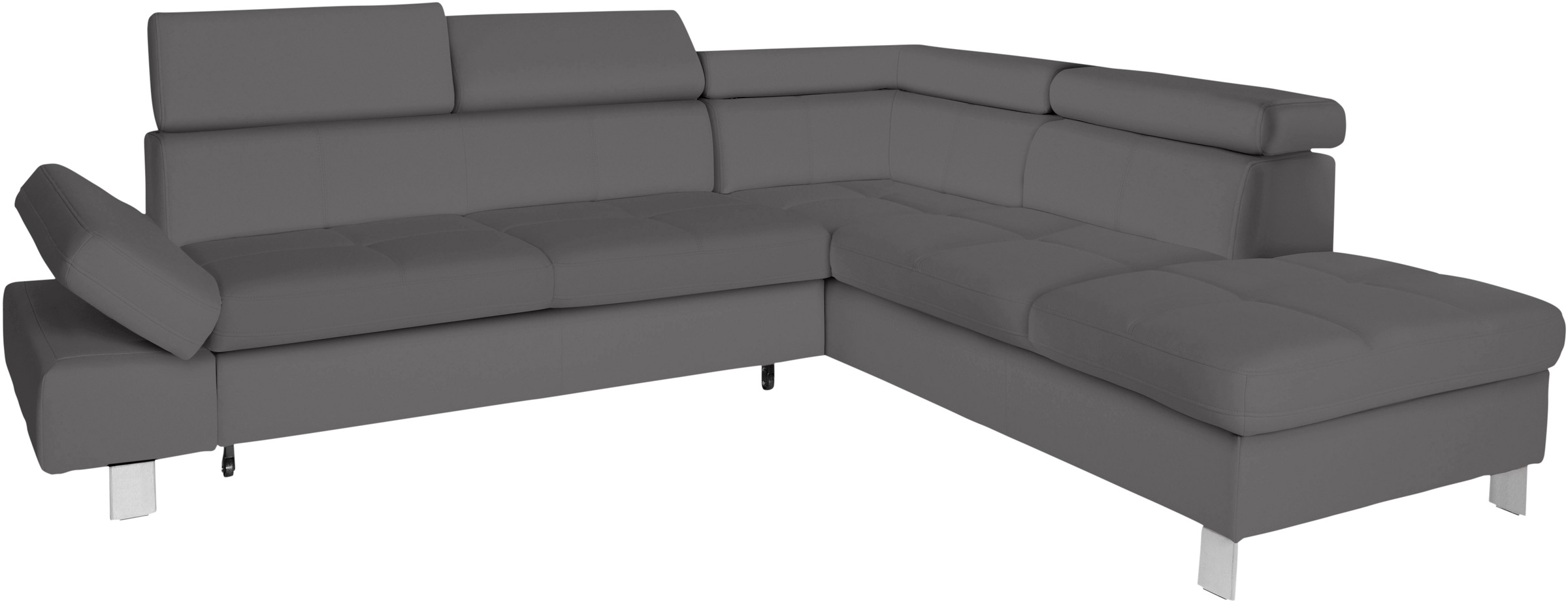 exxpo - sofa fashion Ecksofa »Fiji, L-Form«, mit Kopf- bzw. Rückenverstellung, wahlweise mit Bettfunktion