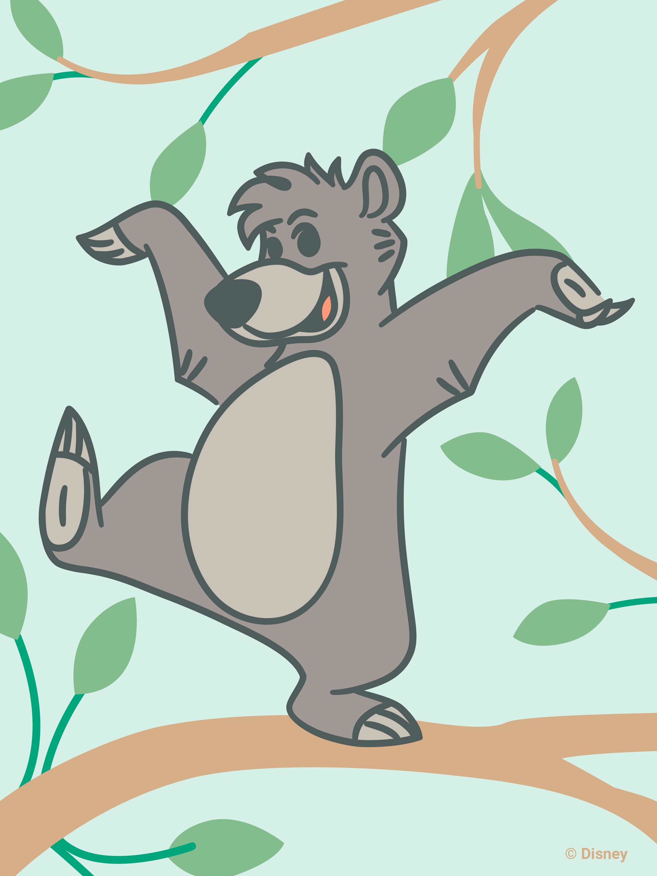 Ravensburger Malen nach Zahlen »CreArt, Hello Baby, Baloo«, für Erwachsene; Made in Europe