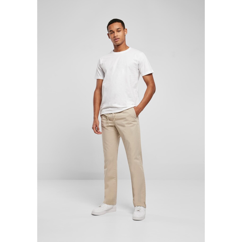 URBAN CLASSICS Stoffhose »Urban Classics Herren Straight Slit Trouser«, (1 tlg.)