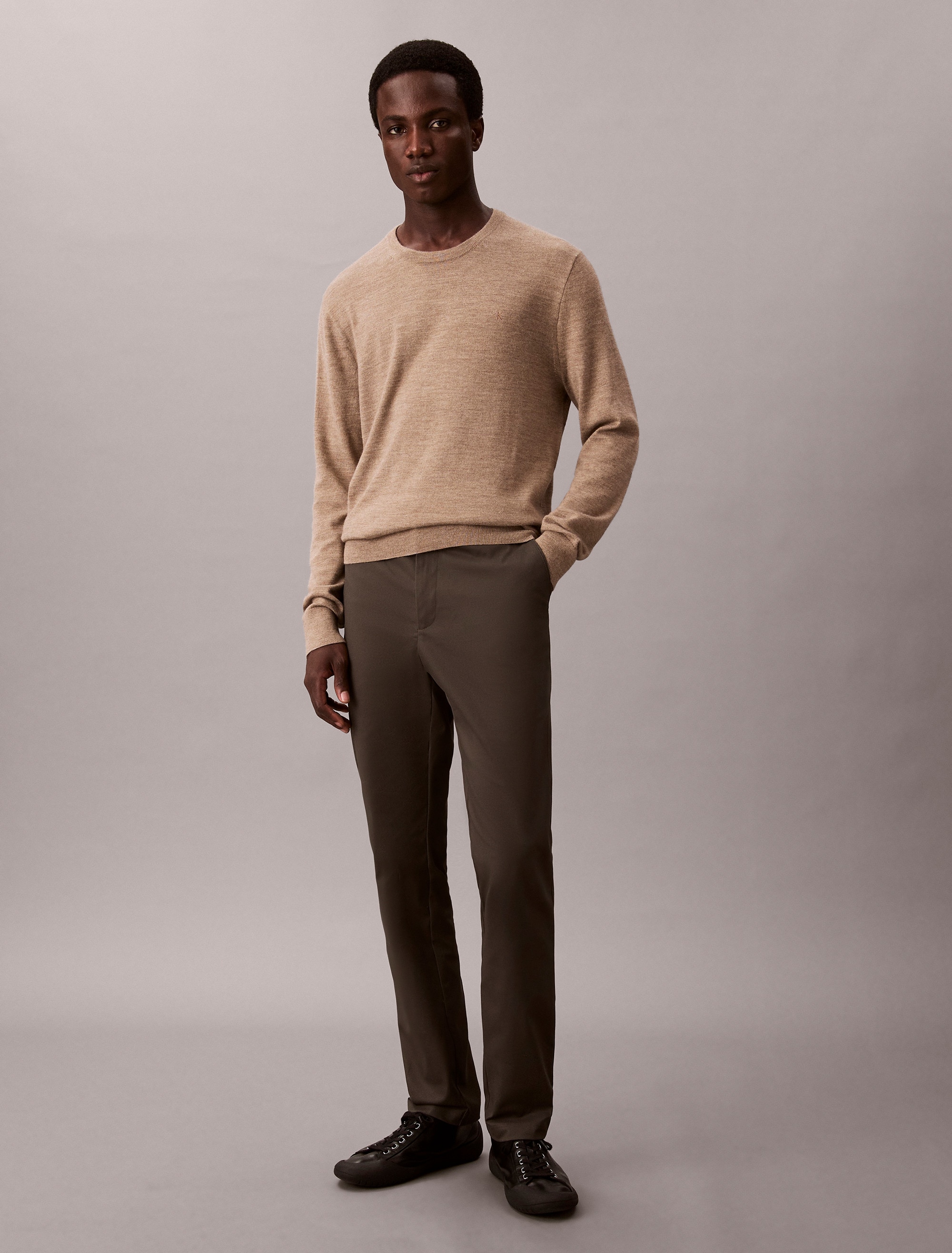 Calvin Klein Chinohose »SLIM SATEEN CHINO TROUSER«, slim fit