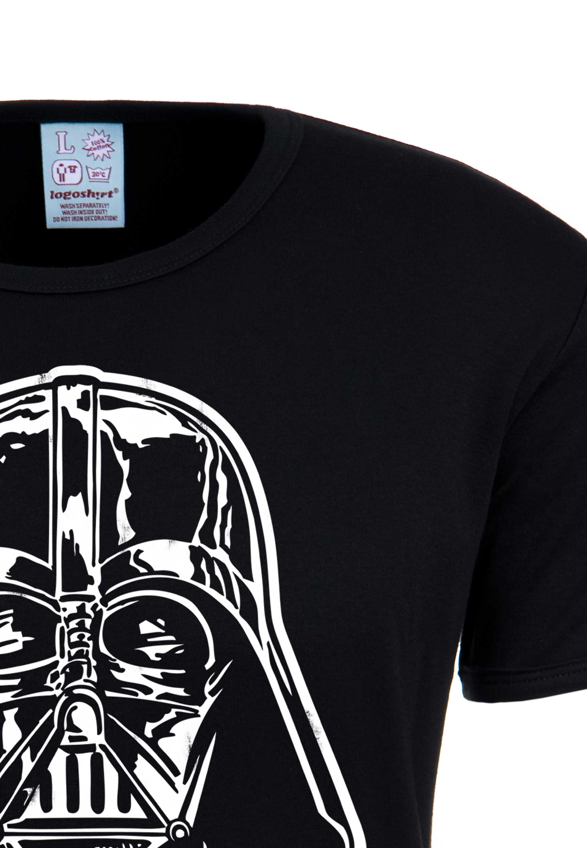 LOGOSHIRT T-Shirt »Star Wars Darth Vader«, mit lizenziertem Originaldesign