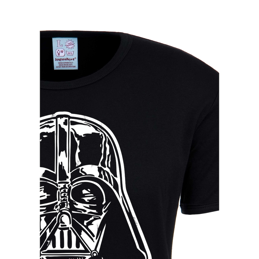 LOGOSHIRT T-Shirt »Star Wars Darth Vader«, mit lizenziertem Originaldesign