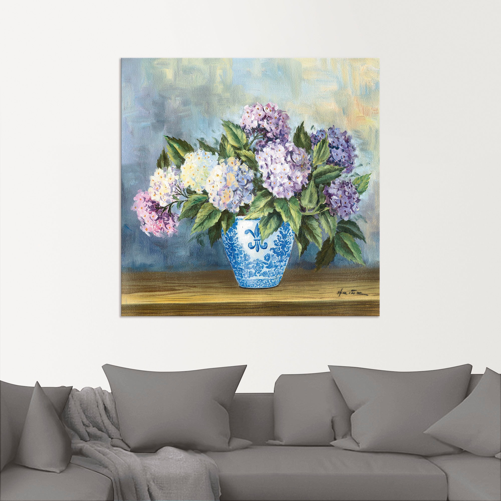Artland Wandbild »Hortensien«, Blumenbilder, (1 St.), als Alubild, Outdoorbild, Leinwandbild in verschied. Größen