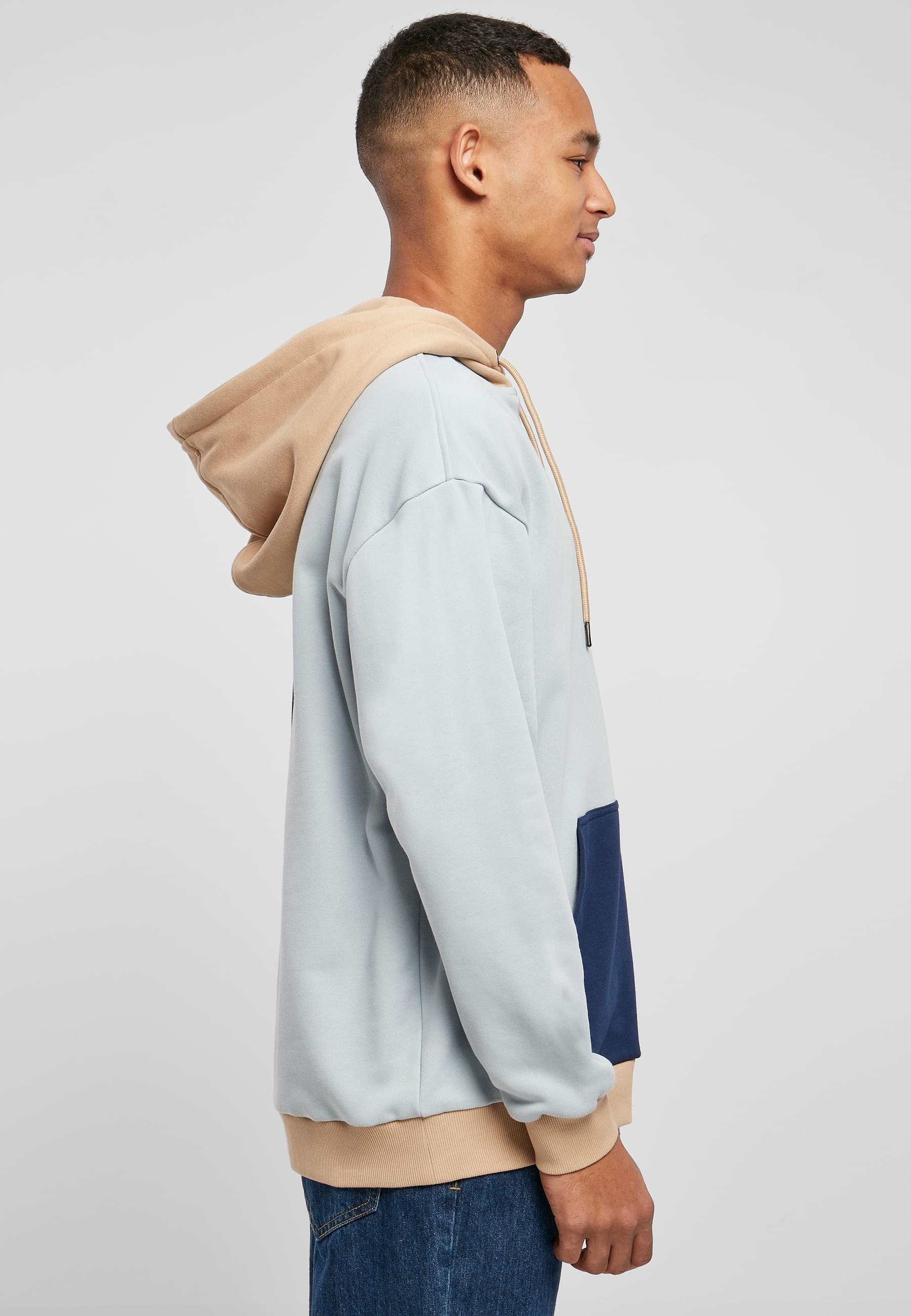 URBAN CLASSICS Kapuzensweatshirt »Urban Classics Herren Oversized Color Block Hoody«, (1 tlg.)