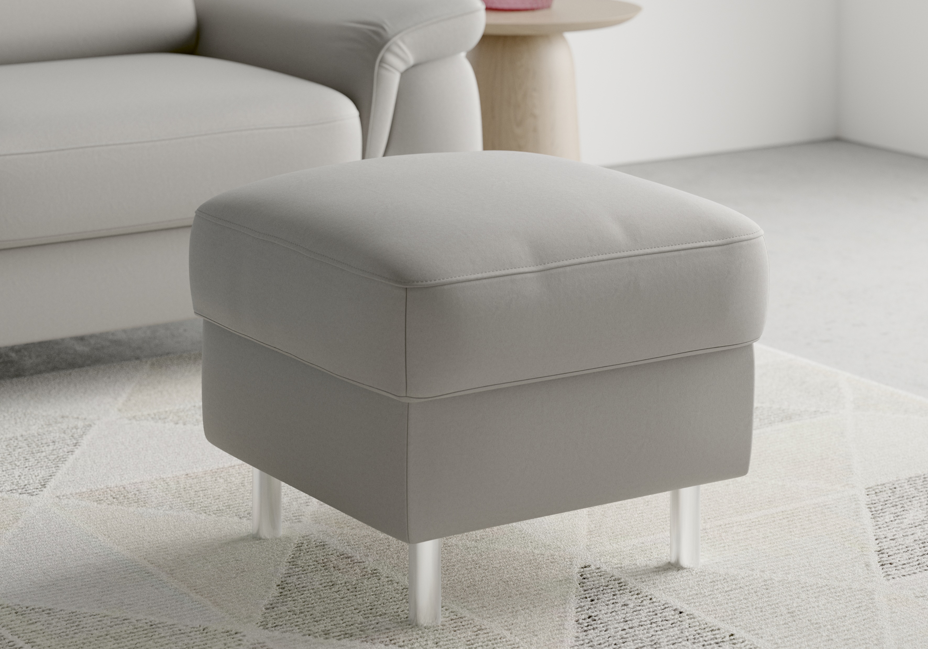 Thumbnail - sit&more Stauraumhocker "Sinatra" Sitzfläche ist abnehmbar, chromfarbene Metallfüße