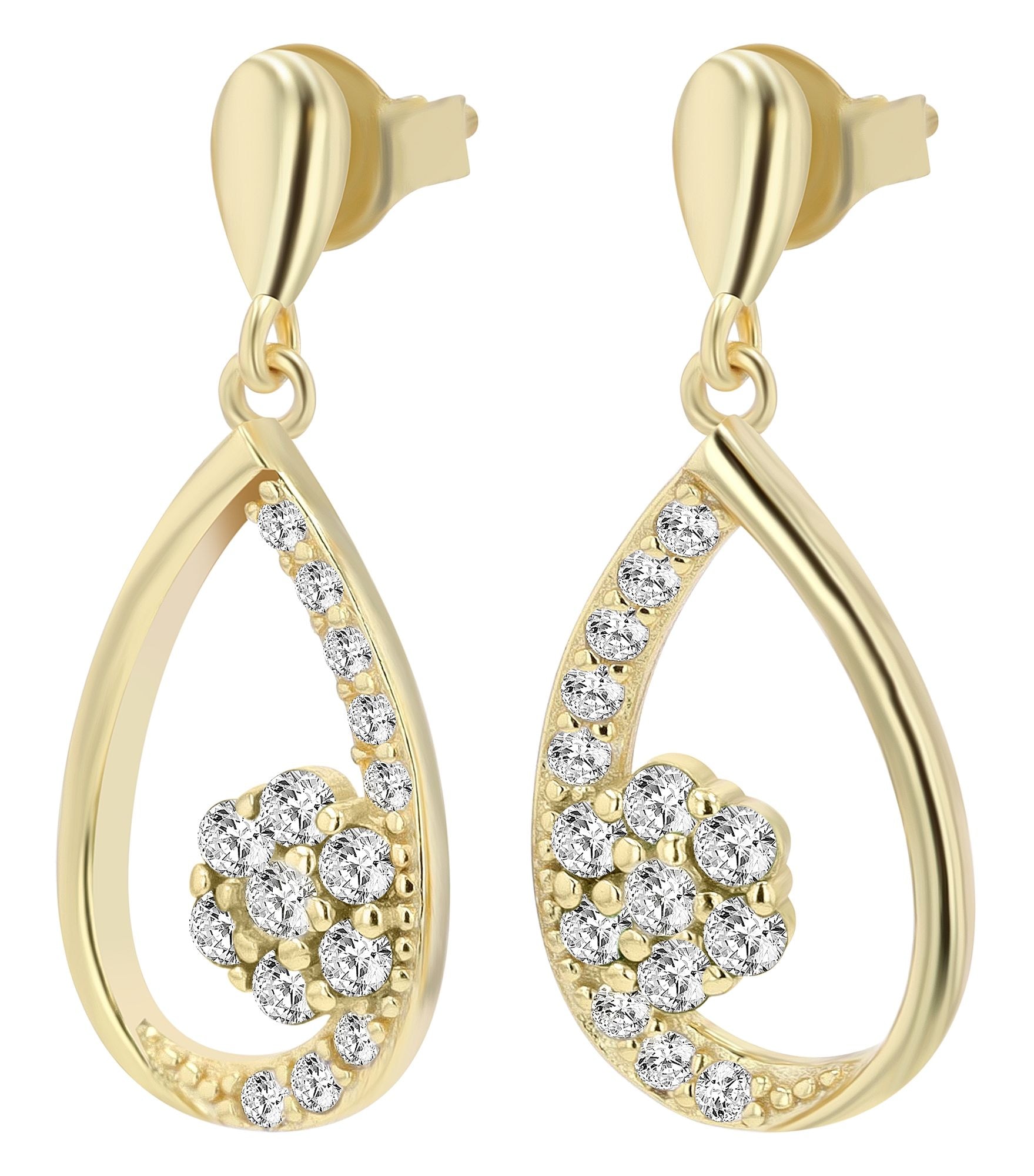 Adelia´s Paar Ohrhänger "Damen Ohrringe – Ohrhänger aus 925 Silber mit Zirk günstig online kaufen