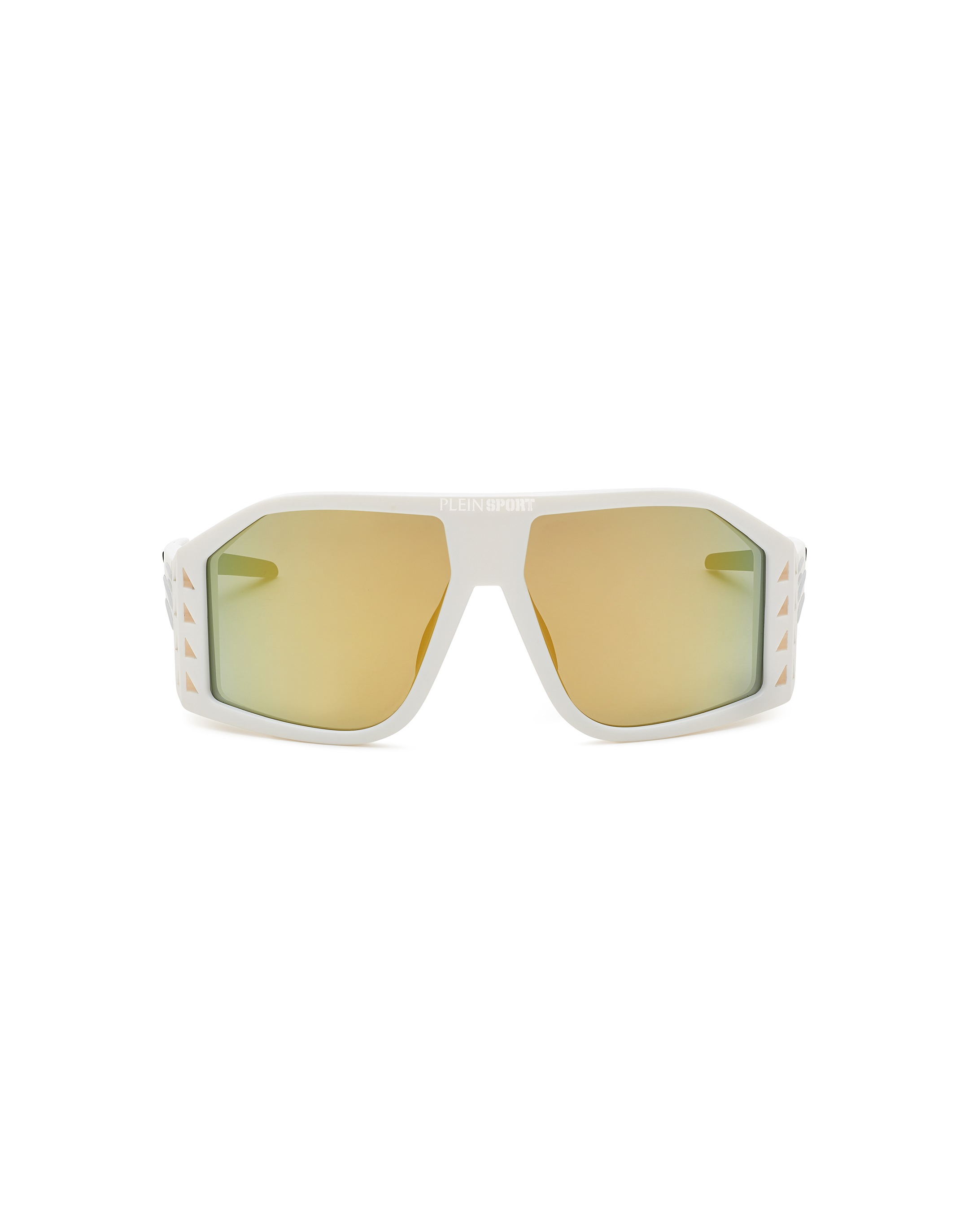 Sonnenbrille PLEIN SPORT "The Wave Gen X.2", Herren, weiß (0116, weiß, gold), Sonnenbrillen Sonnenbrille