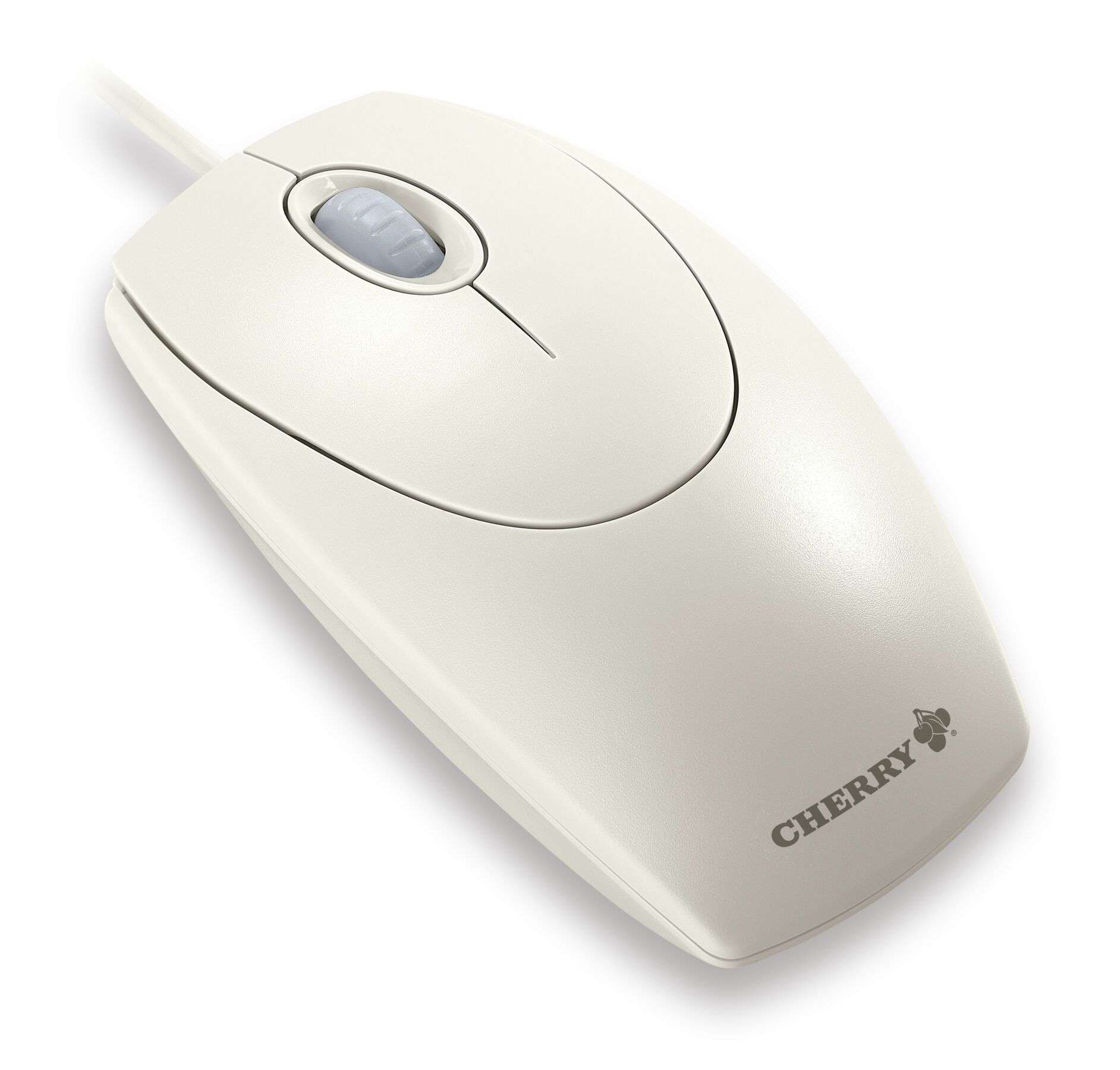 Cherry Maus »WHEELMOUSE OPTICAL Kabelgebundene Maus, Hell Grau, PS2/USB«