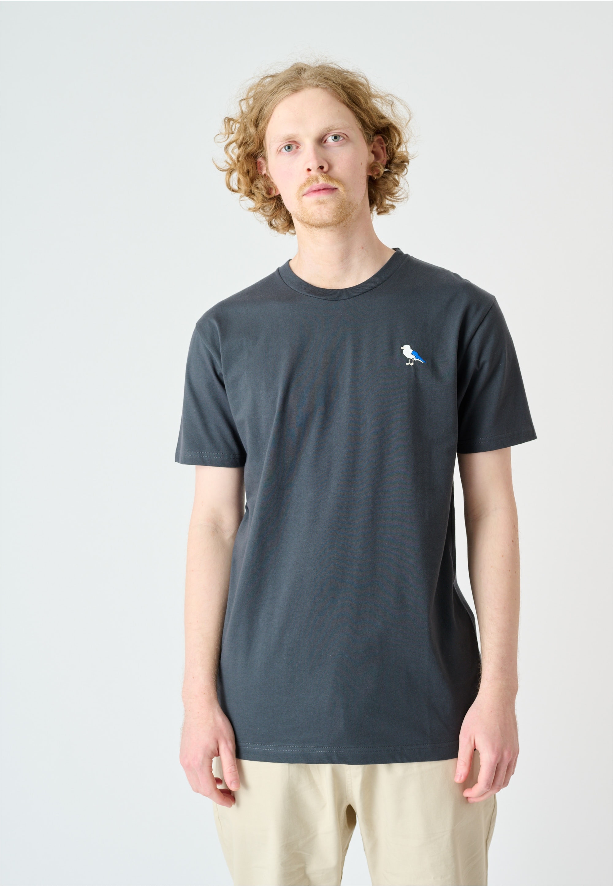 Cleptomanicx T-Shirt "Embro Gull" 1 Stk. tlg. mit Gull-Stickerei günstig online kaufen