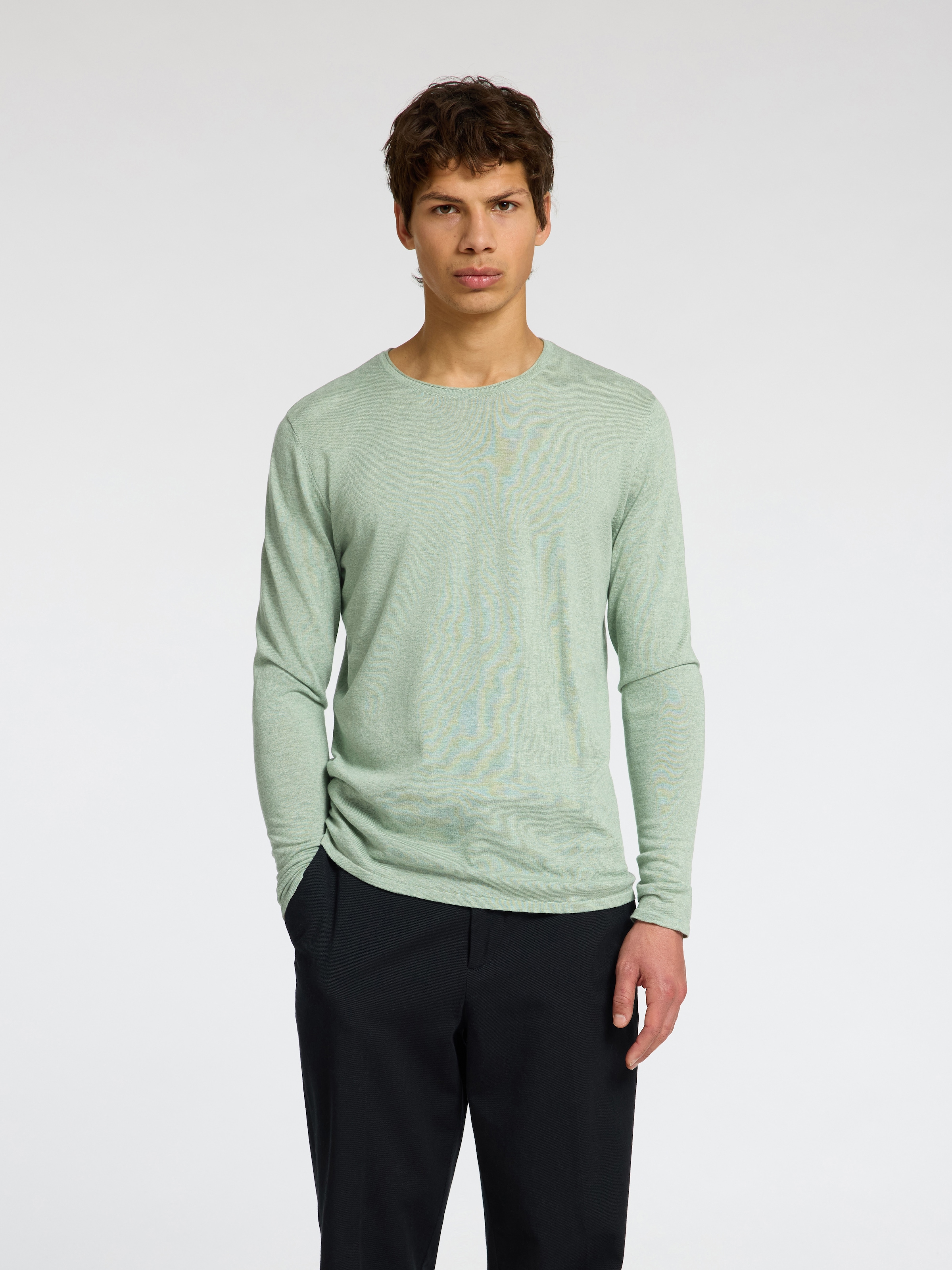 SELECTED HOMME Rundhalspullover SLHROME LS KNIT günstig online kaufen