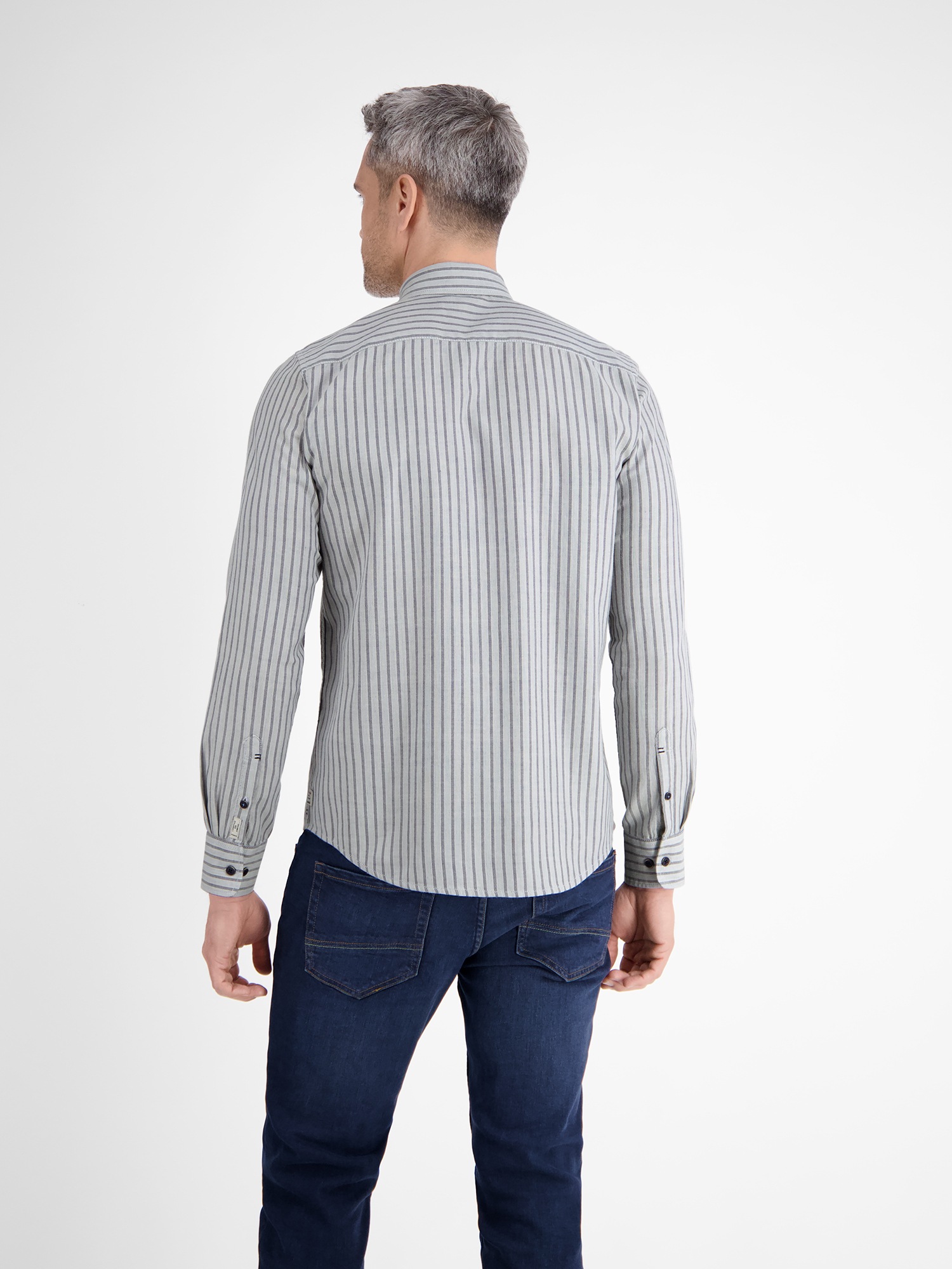 LERROS Langarmhemd "LERROS Gestreiftes Herren Langarmhemd" günstig online kaufen