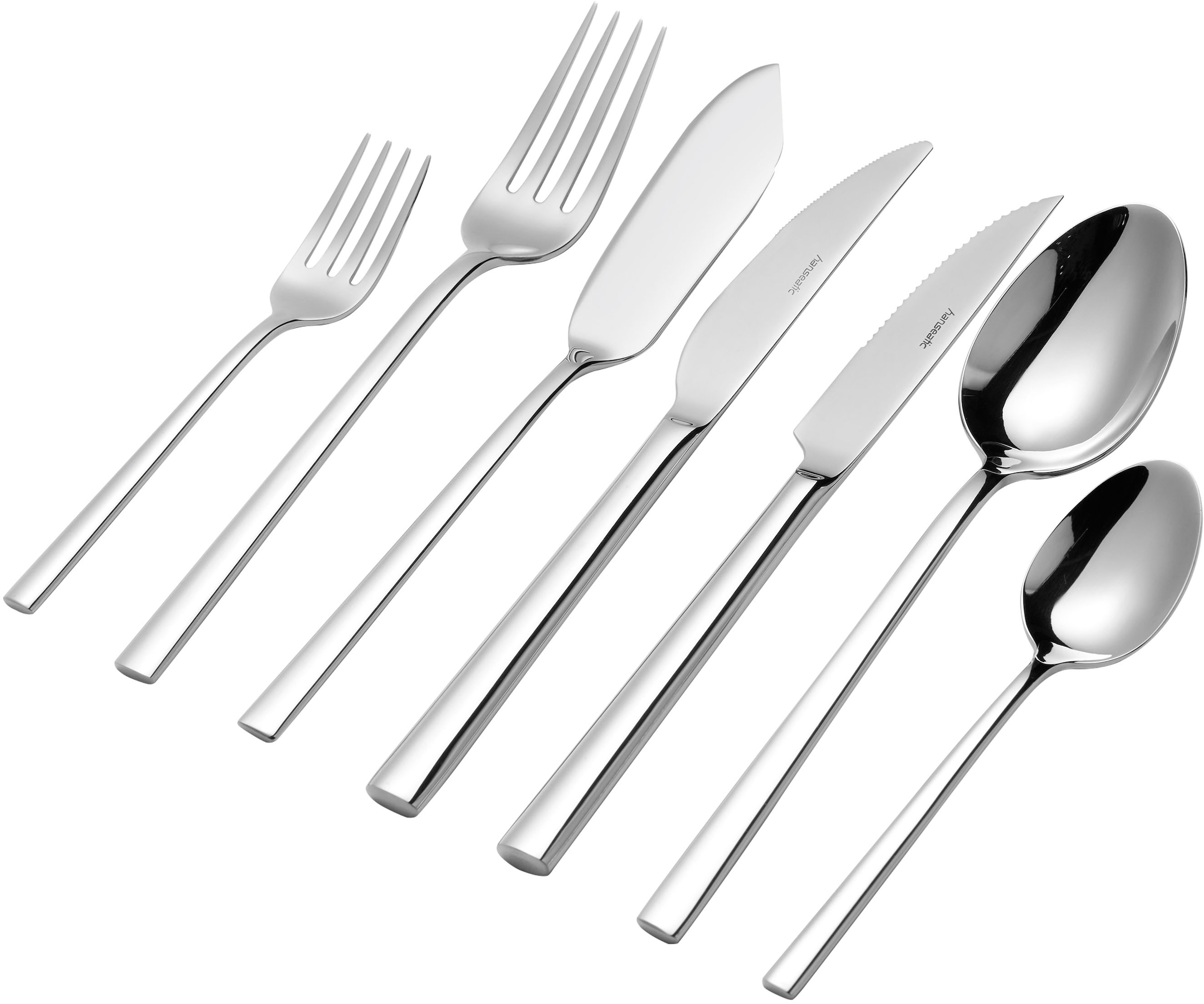 Hanseatic Besteck-Set »SMART, glänzend«, (Set, 84 tlg.), leichtes und minimalistisches Design