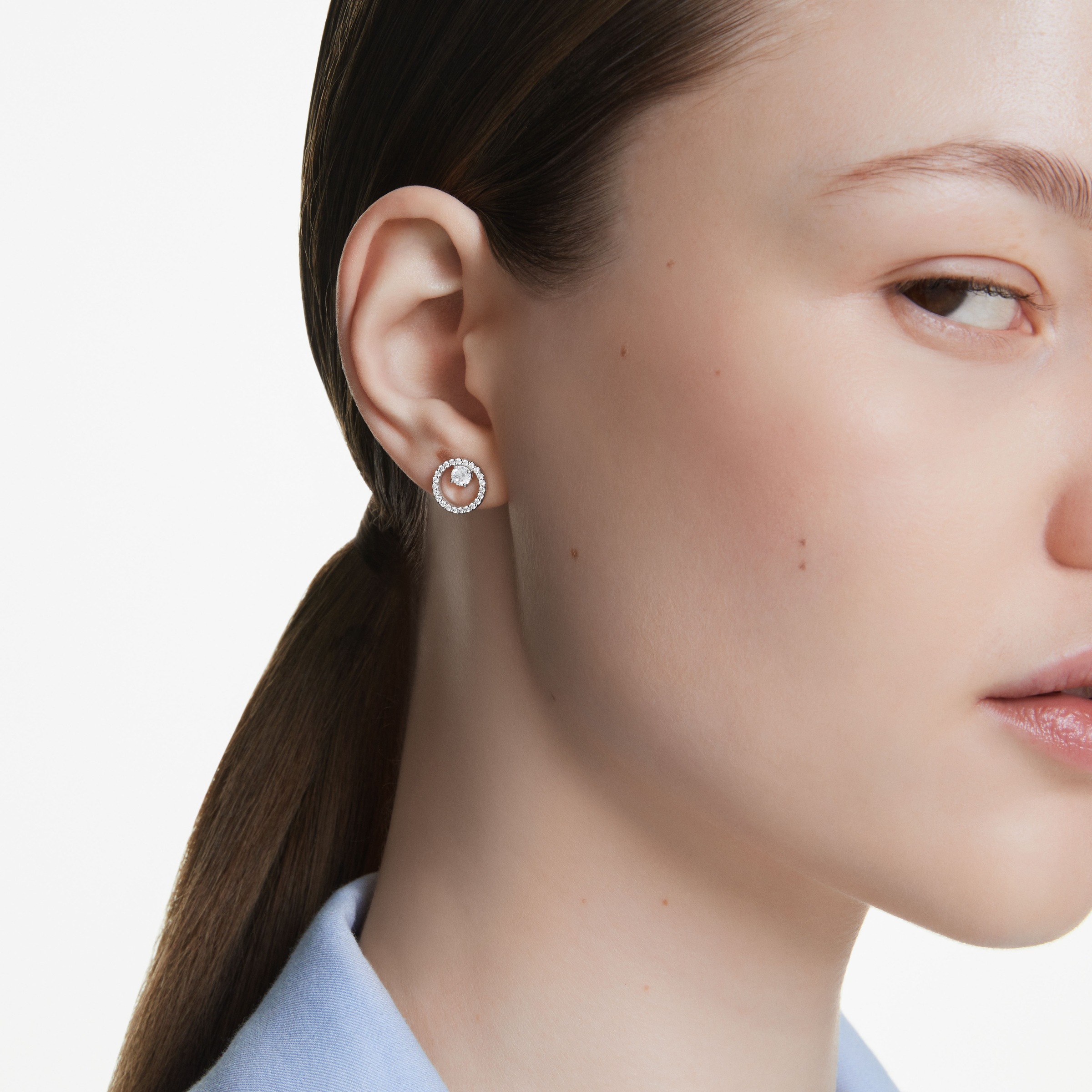 Swarovski Paar Ohrstecker »Constella Pavé, 5692262, 5692263«, mit Swarovski® Zirkonia (synth.)