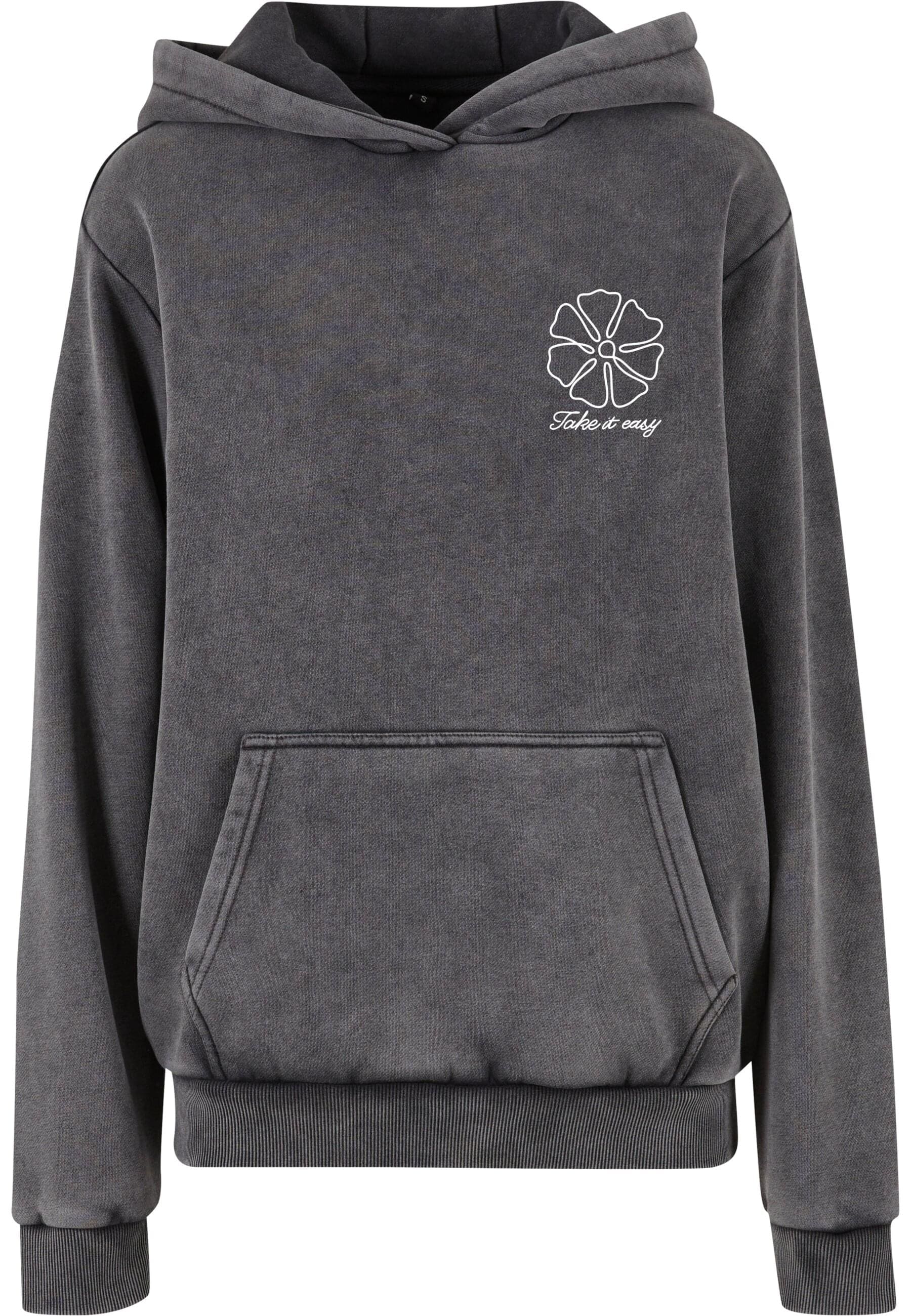 Miss Tee Kapuzenpullover "Miss Tee One Line Flowers Ladies Vintage Heavy Ho günstig online kaufen