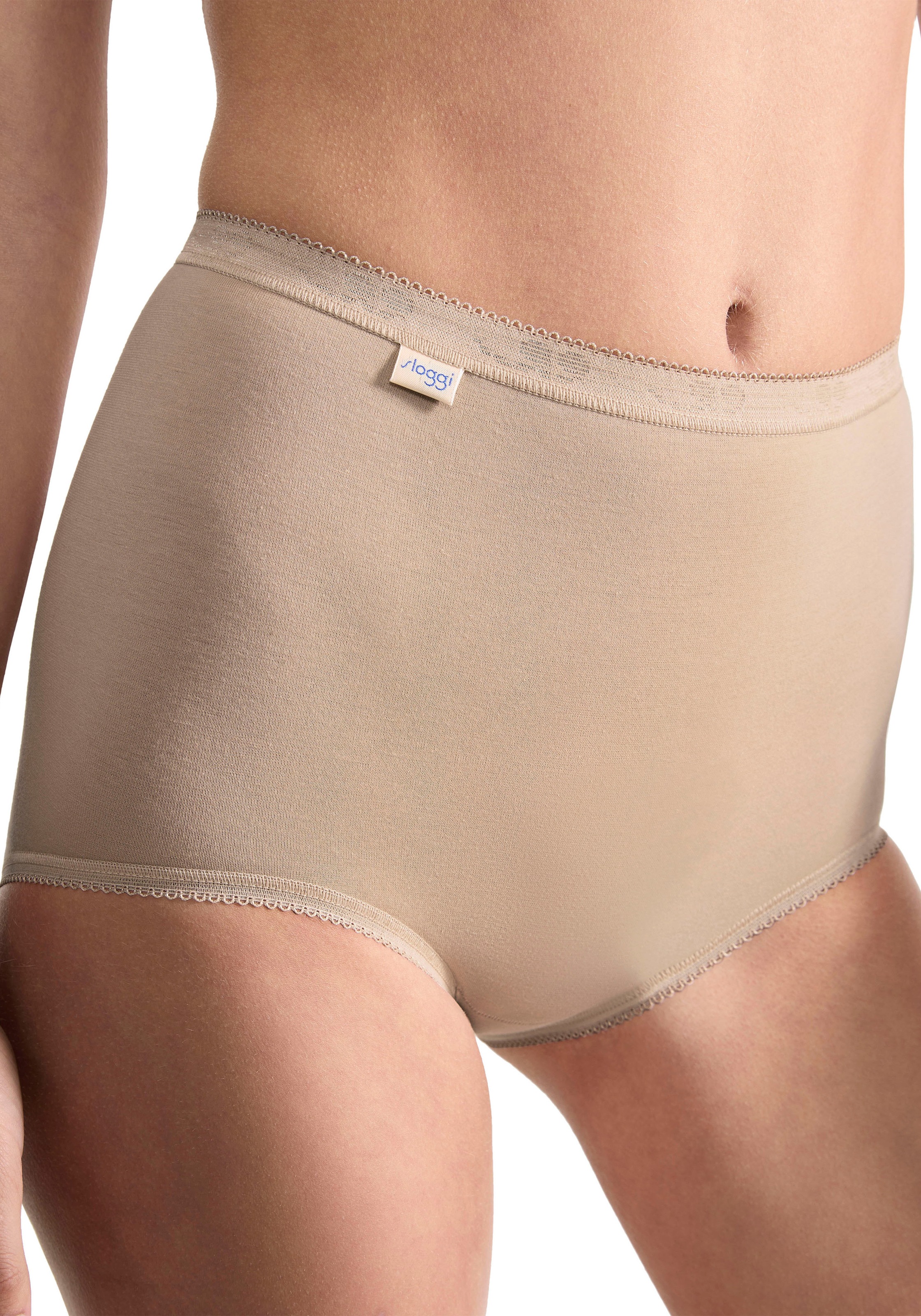 Thumbnail - sloggi Maxislip "Basic+" 2er Pack, perfekter Sitz, Baumwollmix, elastisch, weiche Nähte