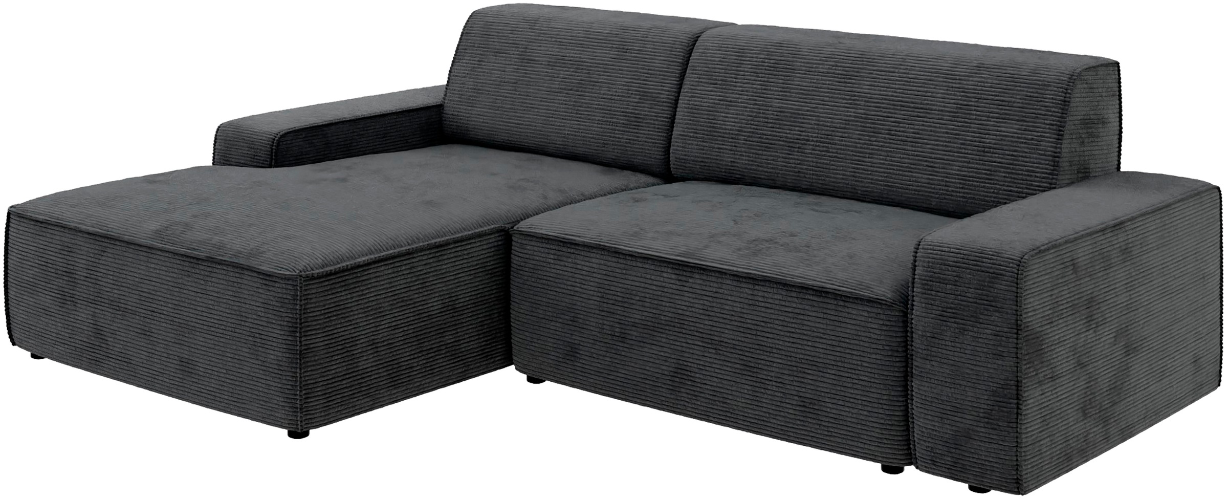 Thumbnail - TRENDMANUFAKTUR Ecksofa "Graz, wahlweise mit Sitzvorschub und Bettkasten, L-Form, Breite 246 cm" in Cord-, haustierfreun...