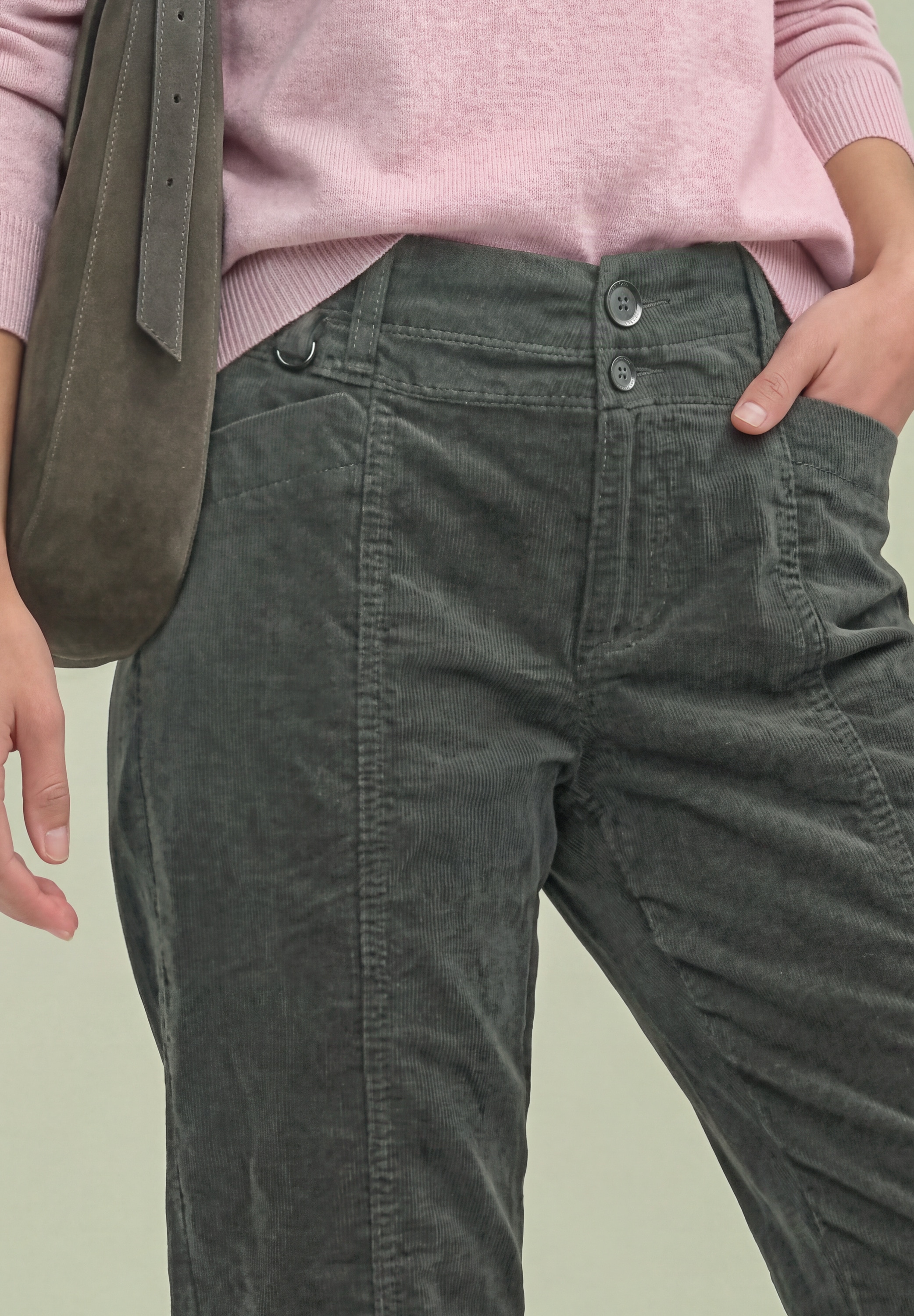 STREET ONE Cordhose  im Barrel Fit / Eingrifftaschen