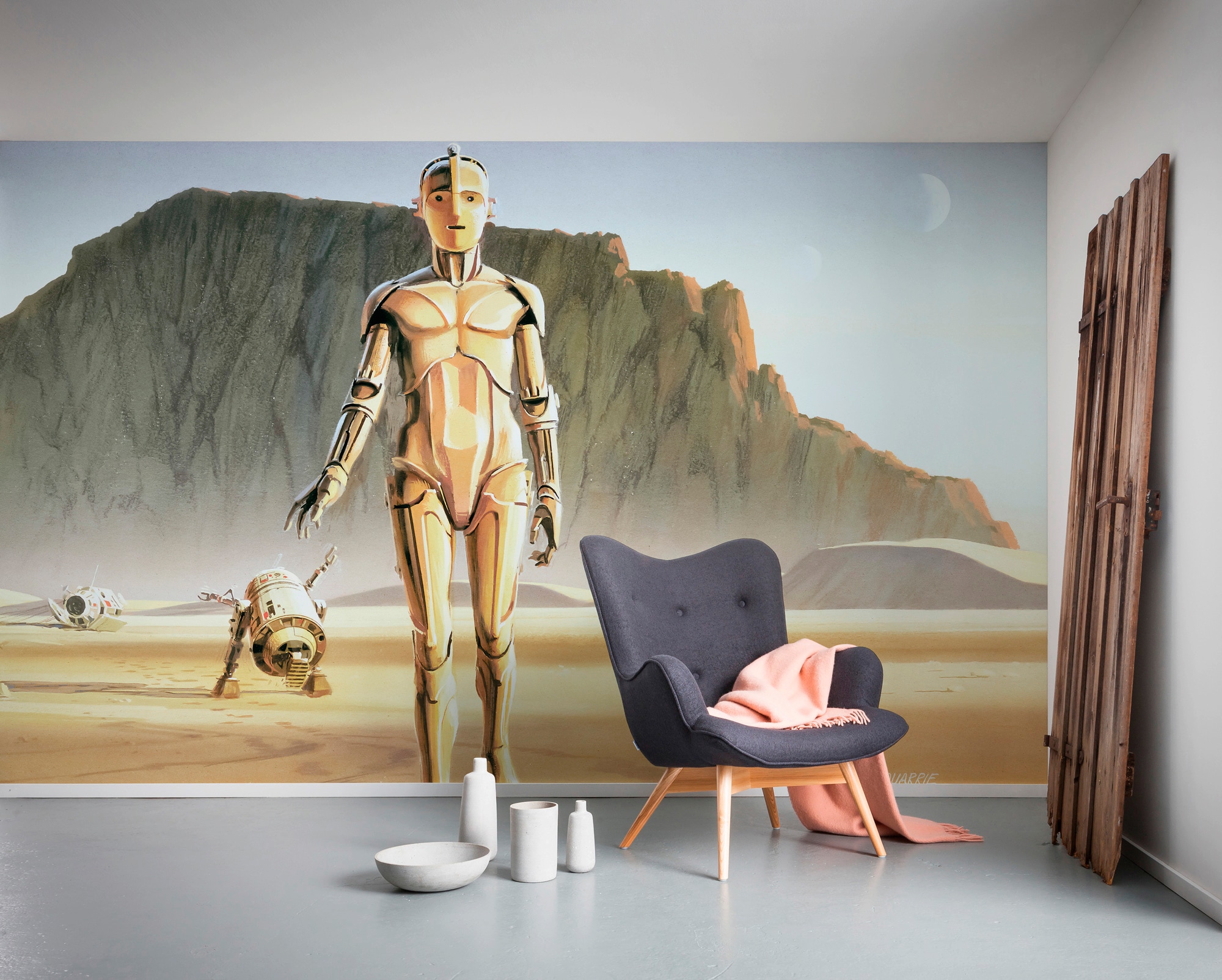 Komar Vliestapete »Star Wars Classic RMQ Droids«, 500x250 cm (Breite x Höhe)  auf Rechnung | BAUR