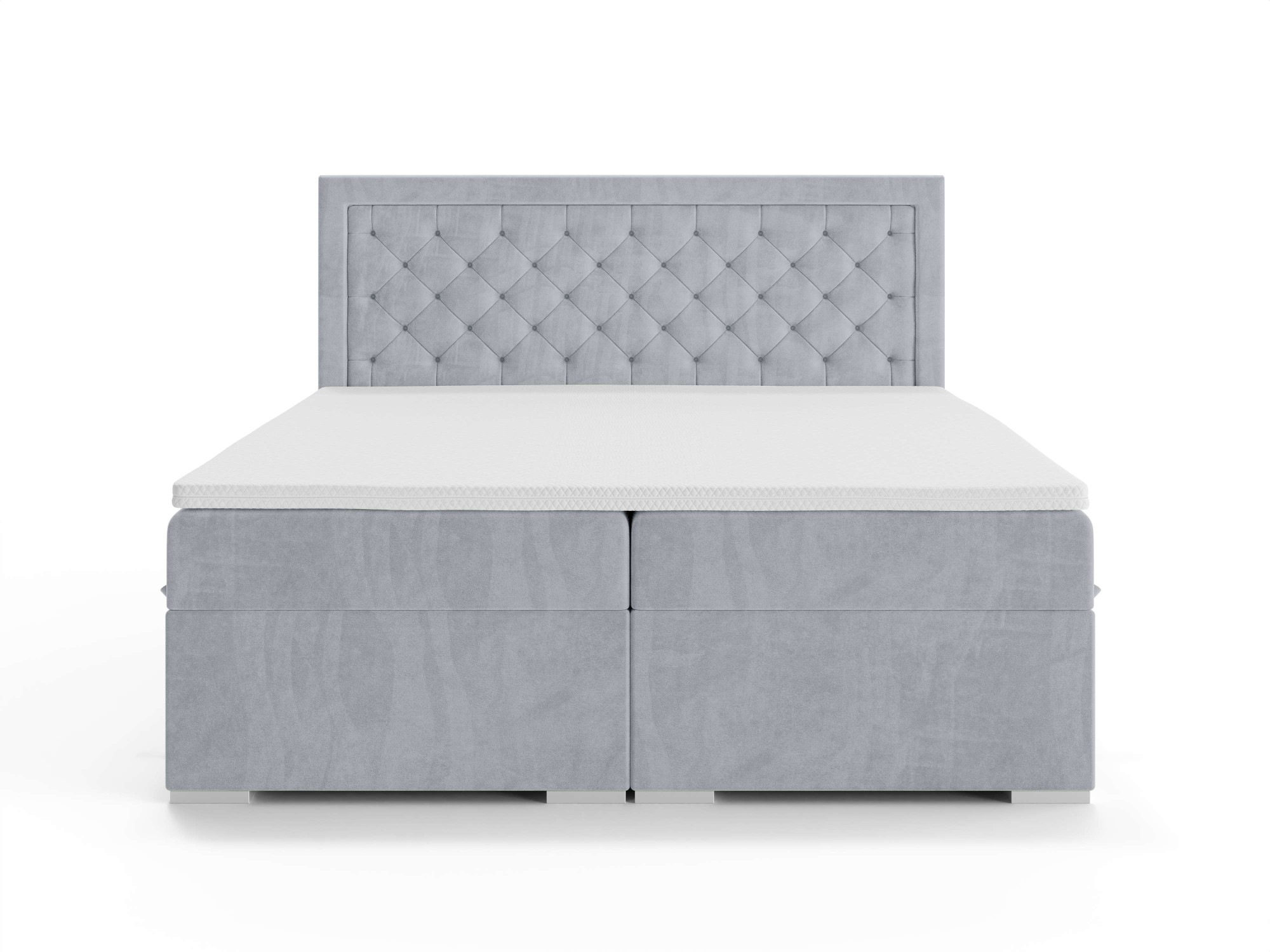 Leonique Polsterbett »SACY mit Matratze und Topper, in 2 Breiten (160 und 180 cm)«, Boxspringbett mit Kopfteil, Bettkasten, Matratze (BFK/TFK) und Topper