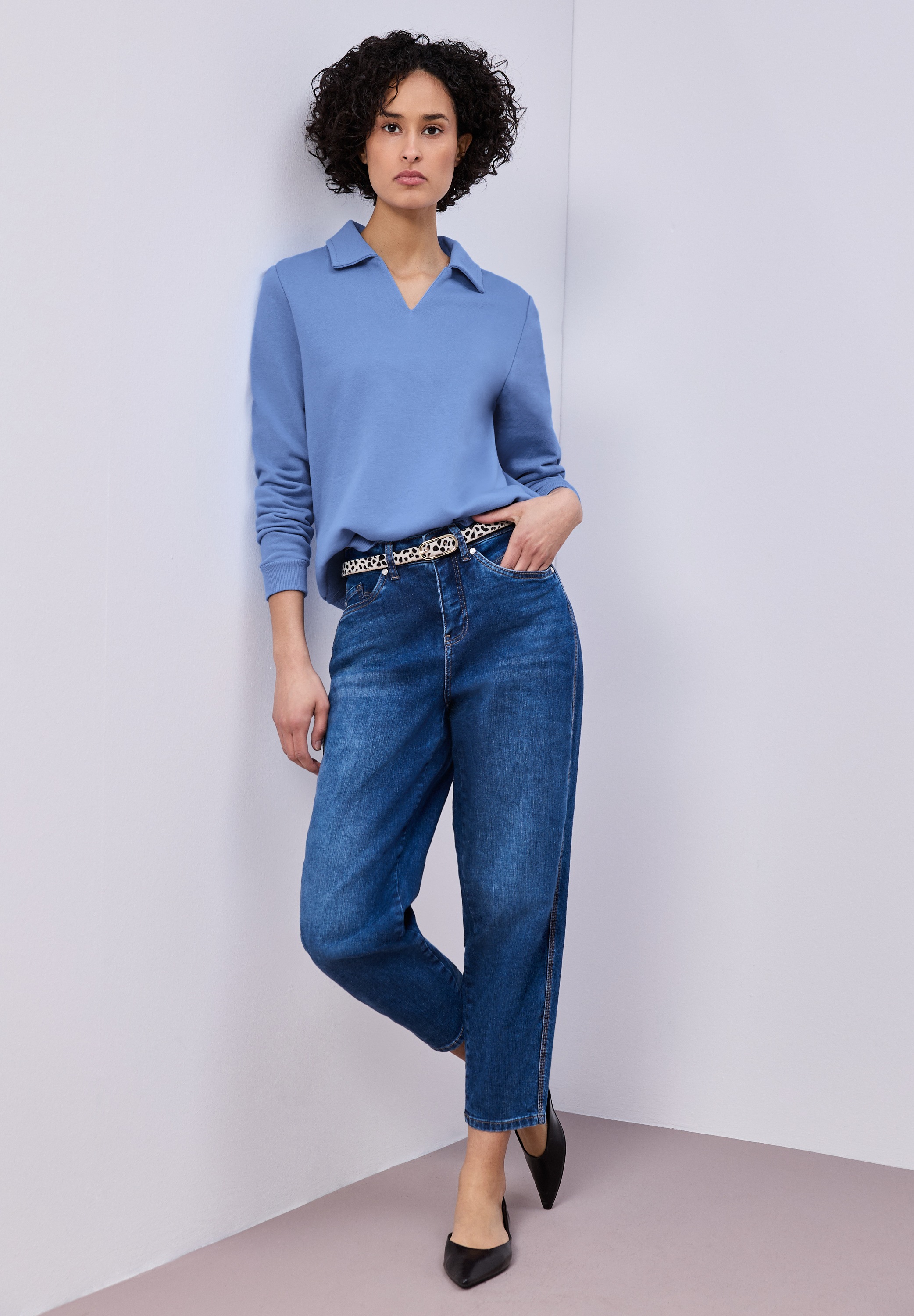 STREET ONE Sweatshirt, mit Kragen günstig online kaufen