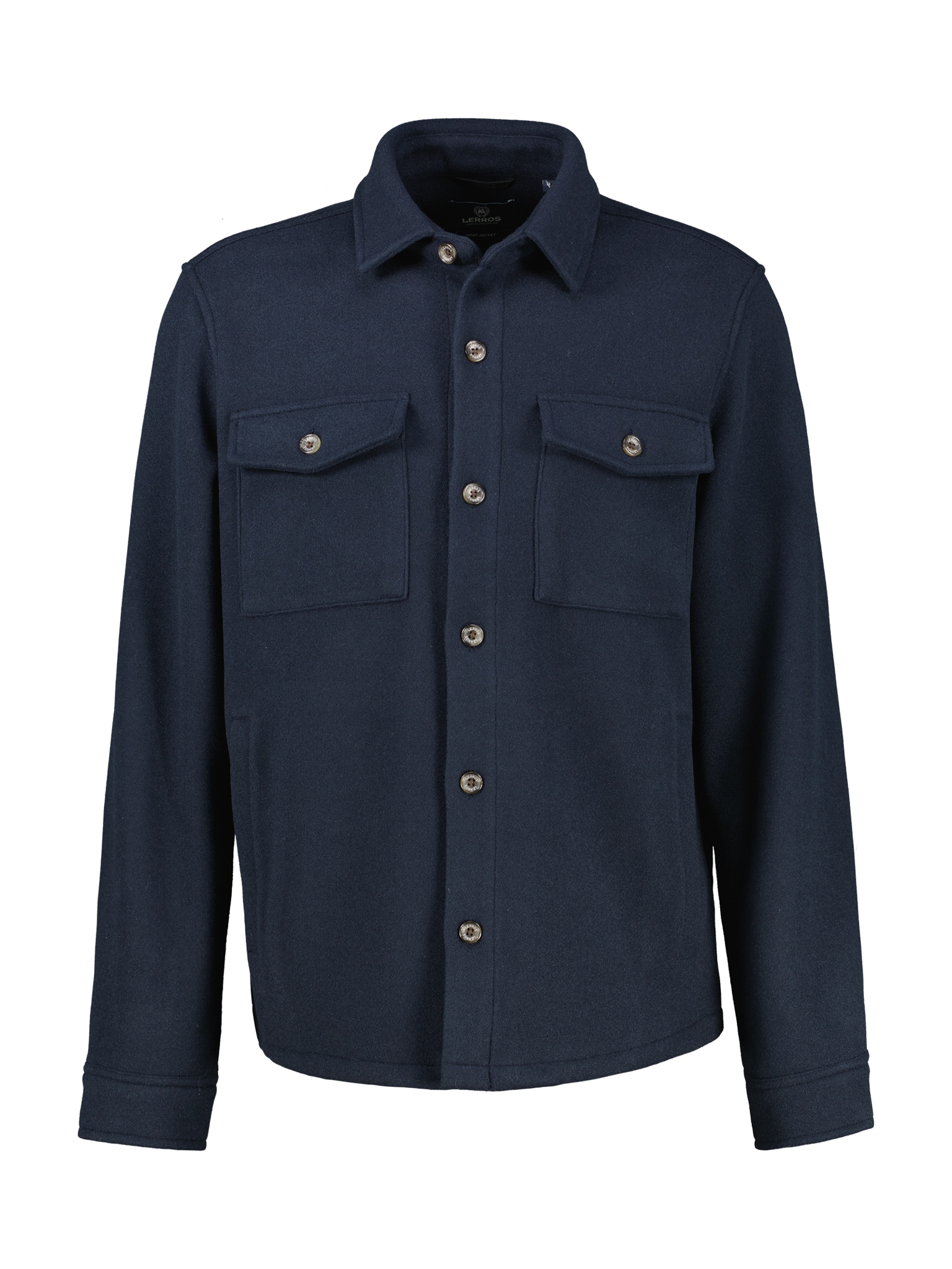 LERROS Langarmhemd »LERROS Urban-Style Hemdjacke in Wolloptik«