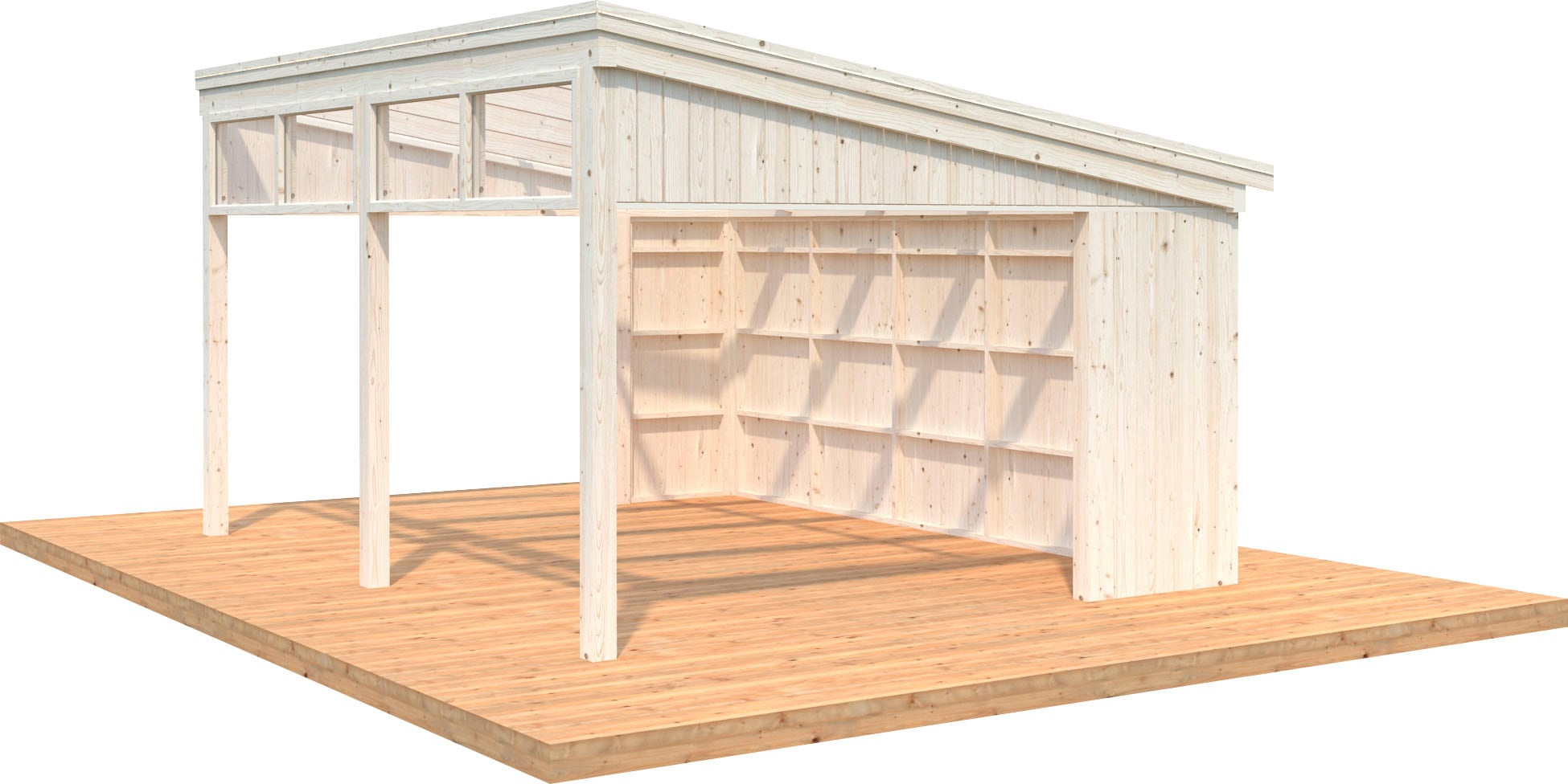 Palmako Holzpavillon »Nova«, mit Oberlicht, BxT: 517x397 cm, transparent