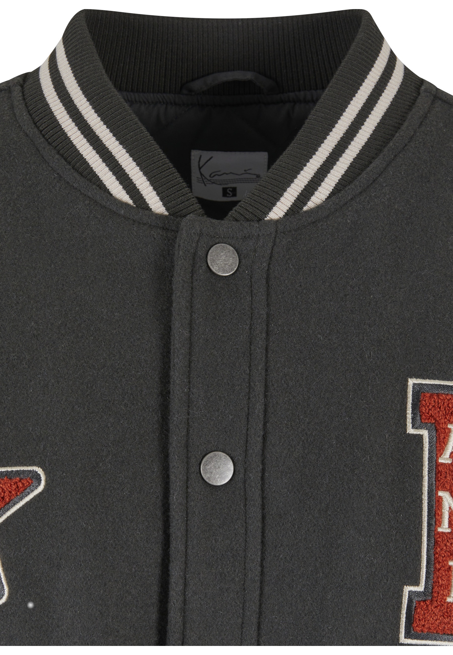 Karl Kani Collegejacke »Karl Kani Karl Kani Retro Patch Star Logo OS College Jacket« 1 Stk. tlg. ohne Kapuze