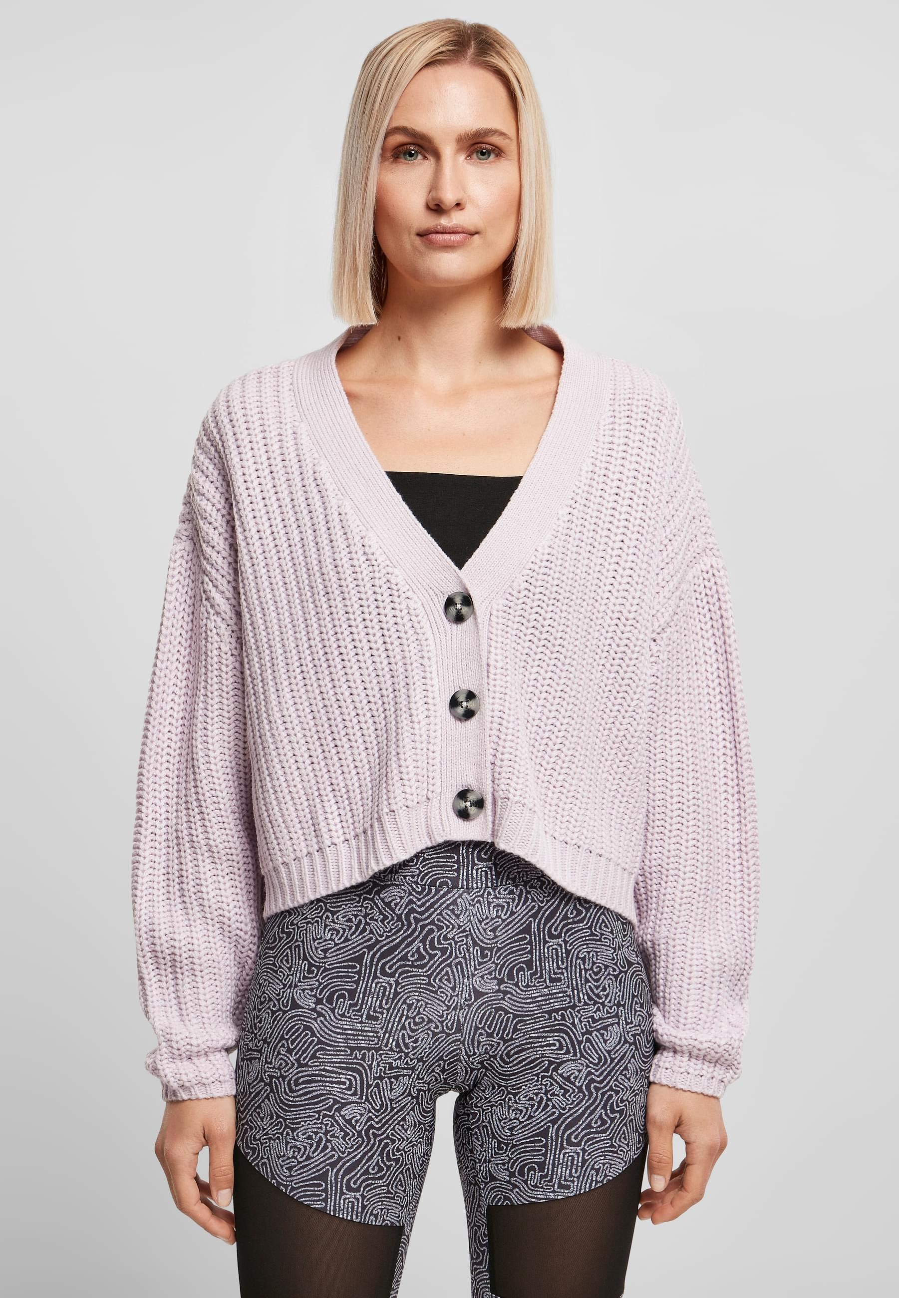 URBAN CLASSICS Cardigan »Urban Classics Damen Ladies Oversized Cardigan«