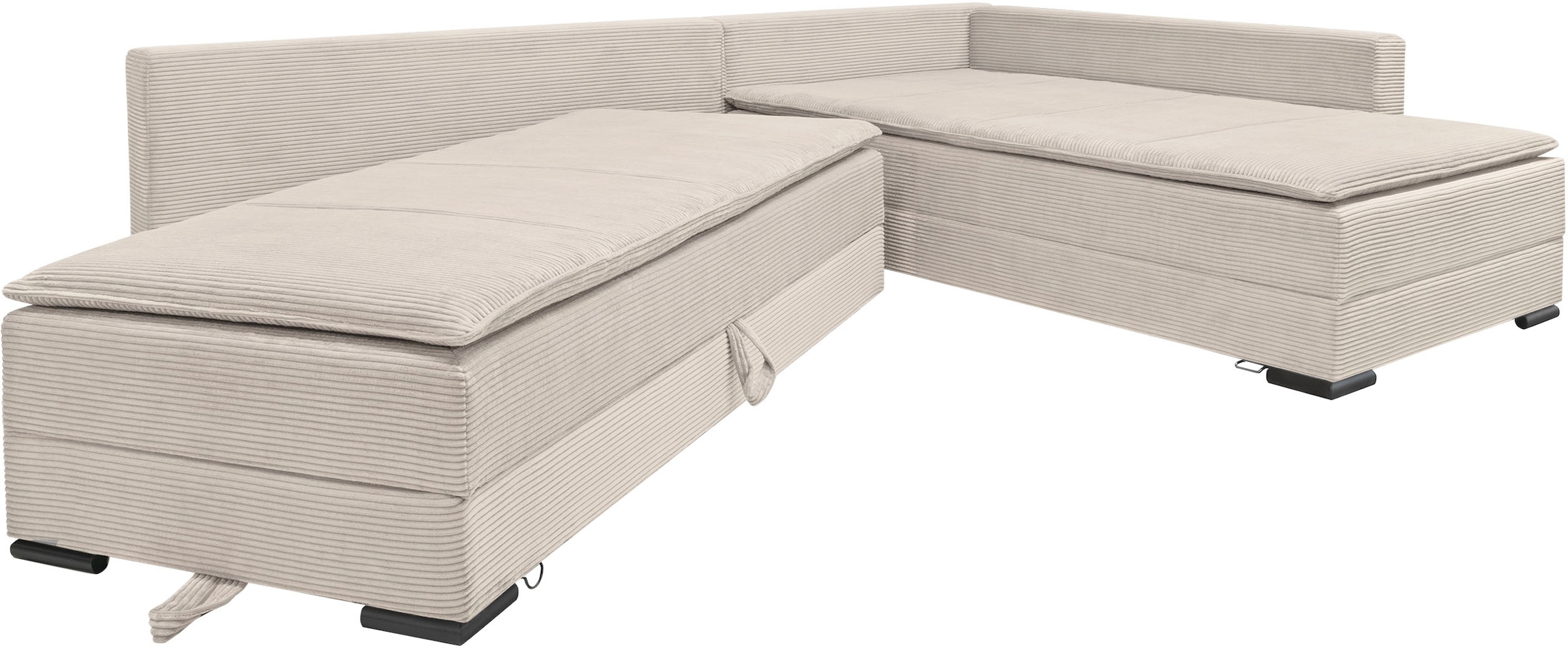 INOSIGN Ecksofa »Night & Day L-Form mit Dauer-Schlaffunktion, Cord-Bezug!«, inklusive Bettfunktion und Bettkasten