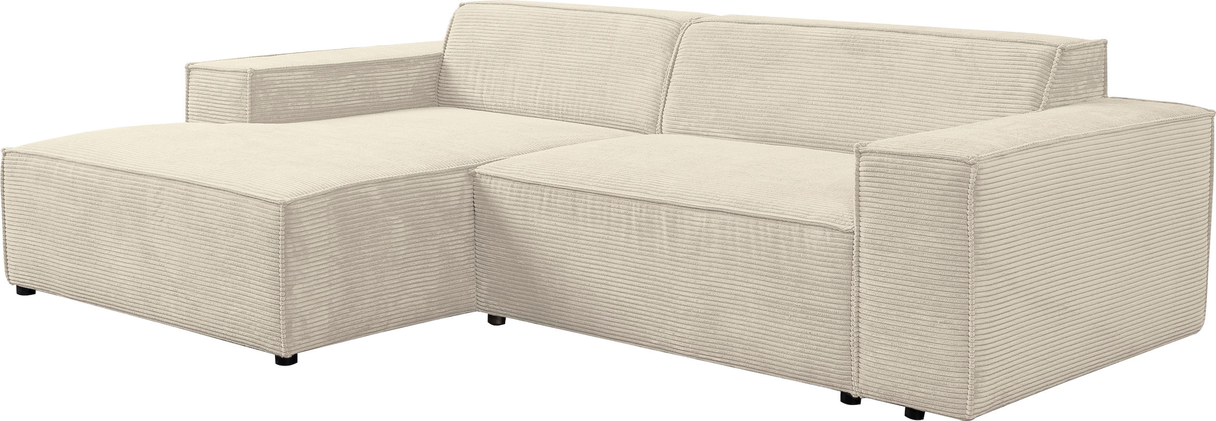 WERK2 Ecksofa »Trento, elegant & zeitlos, Breite  268cm, pflegeleichte Bezüge, L-Form« Trento – Sofa mit Eleganz, Komfort und klaren Linien für jeden Raum
