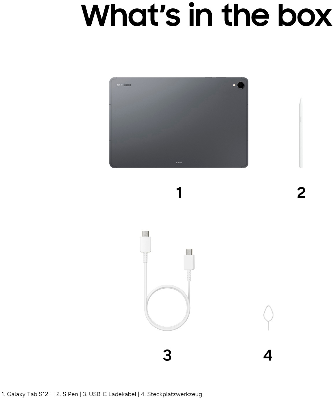 Samsung Tablet »Galaxy Tab S12+« (32,04 cm / 12,6 ″) Android WQXGA+ )