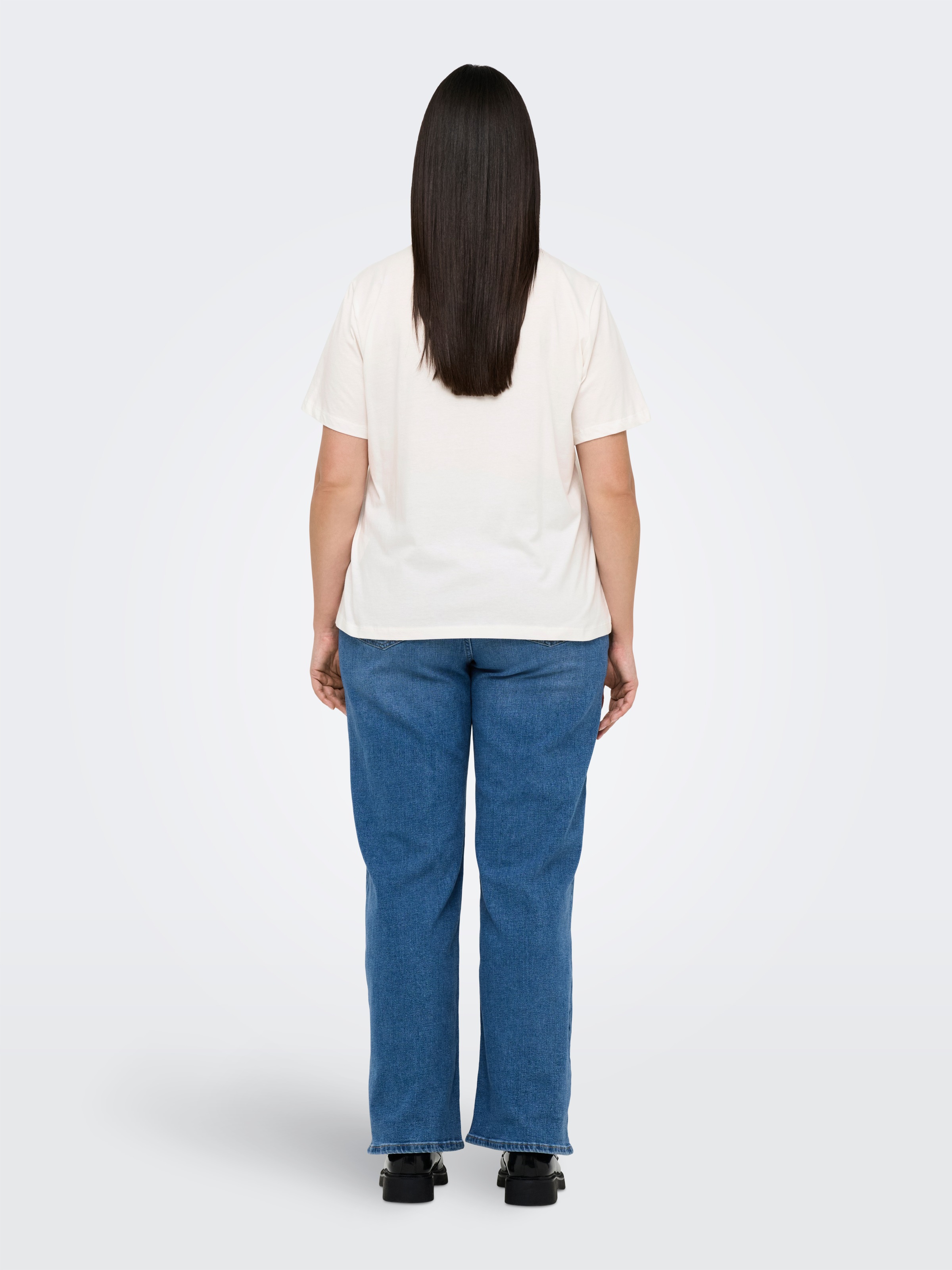 ONLY CARMAKOMA Kurzarmshirt »CARKITA LIFE SS FOOD JEANS TEE JRS«